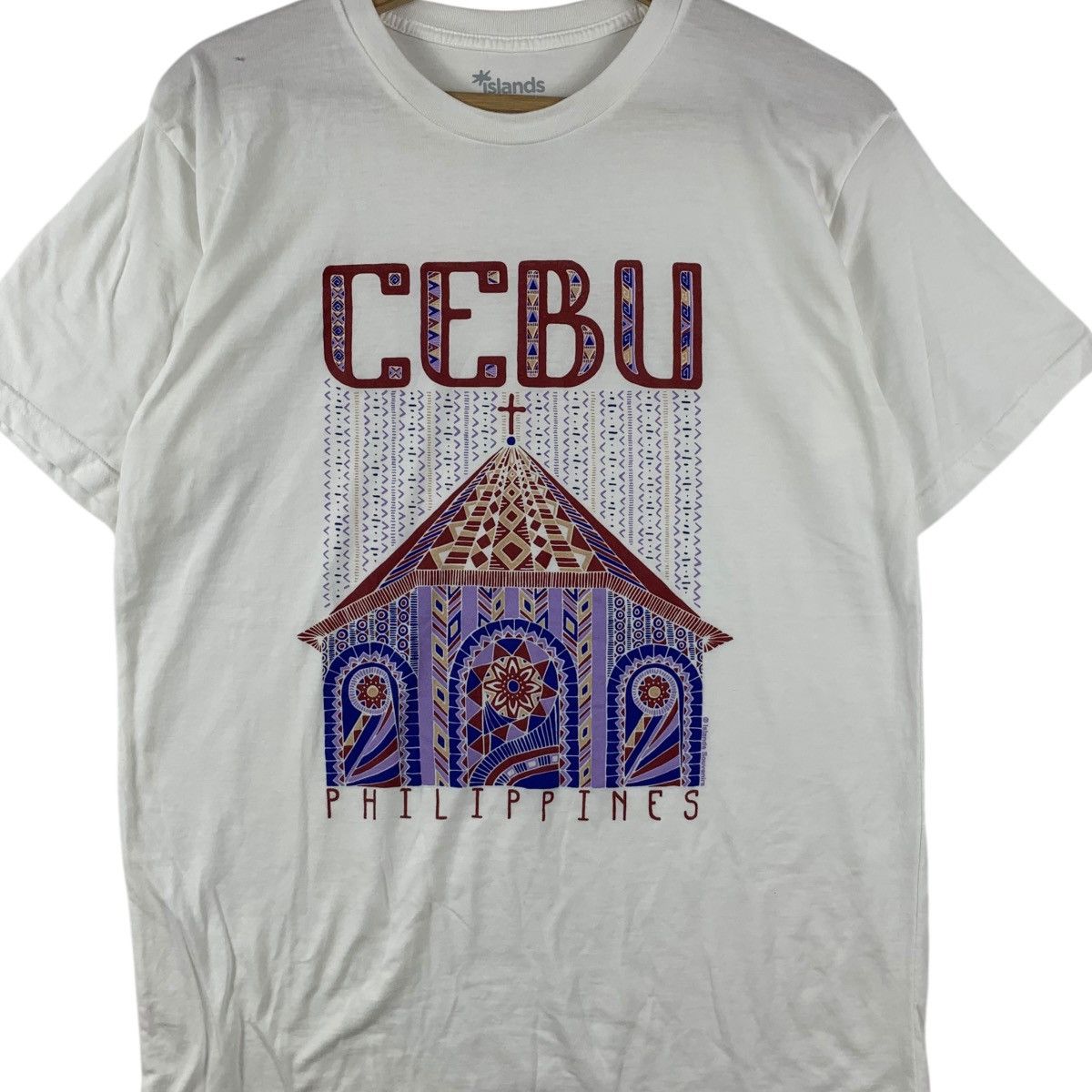 Vintage CEBU PHILIPPINES ISLAND Aboriginal Cultural Tee Shirt Top Size XL / US 12-14 / IT 48-50 - 3 Thumbnail