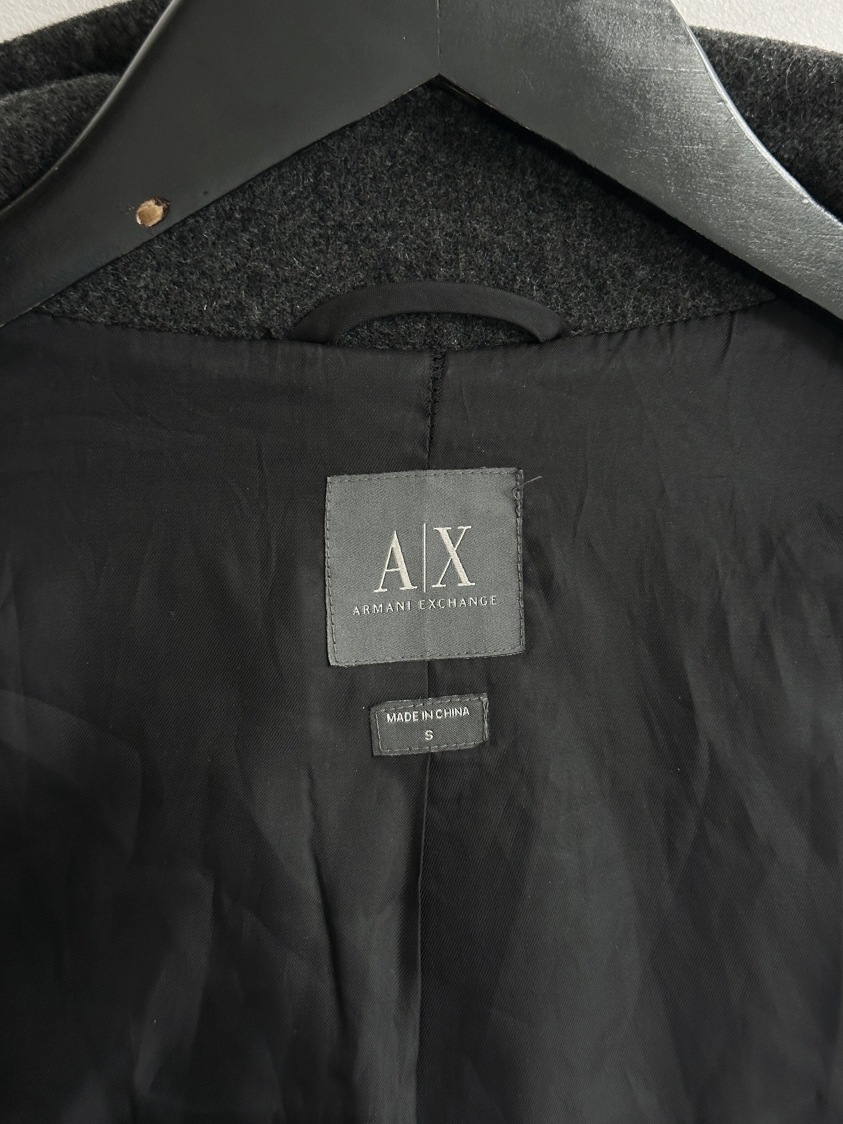 Armani Exchange Armani Exchange Wool Coat Jacket Size S / US 4 / IT 40 - 9 Thumbnail