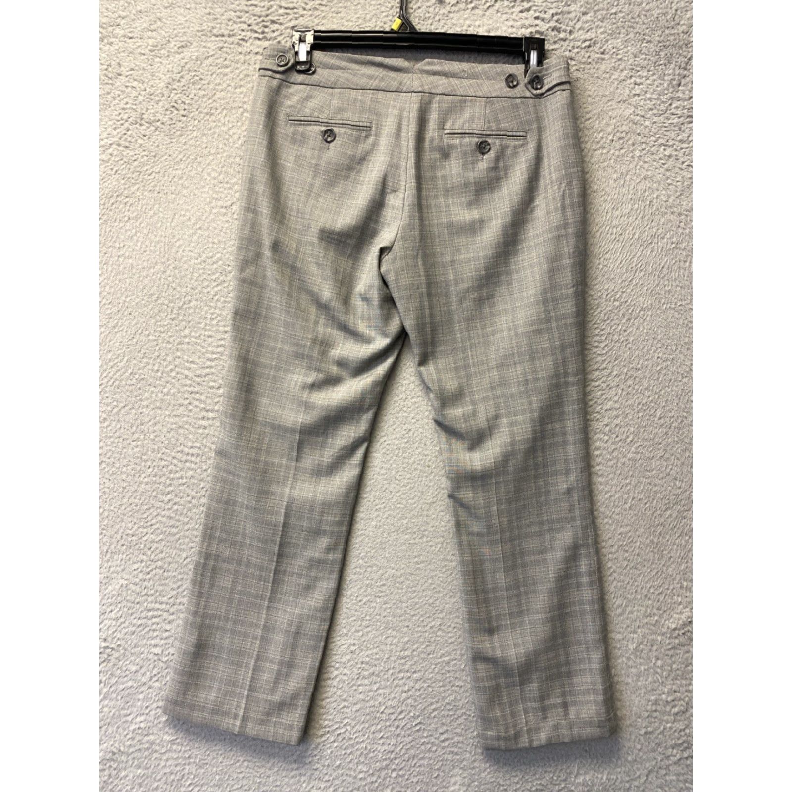 Banana Republic Banana Republic Dress Pants Women’s Size 8 Gray Plaid Check Dress Pants/0331 Size 30" / US 8 / IT 44 - 6 Thumbnail