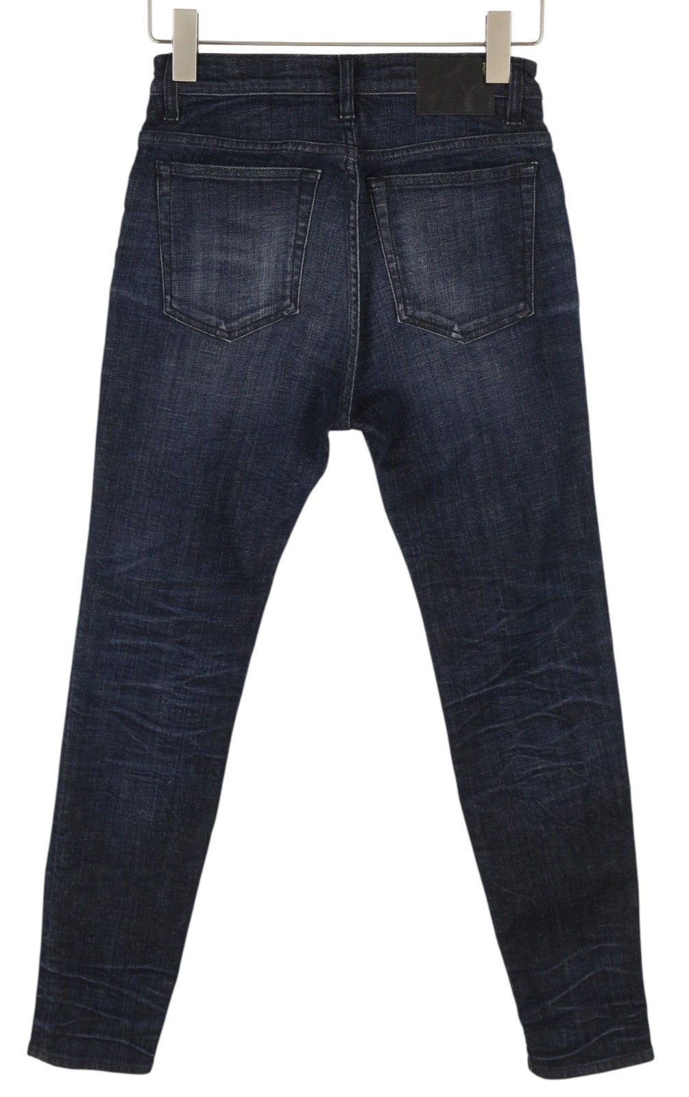 R13 HIGH RISE SKINNY 27 Howell Indigo Washed Faded 85795 Size 27" / US 4 / IT 40 - 2 Thumbnail