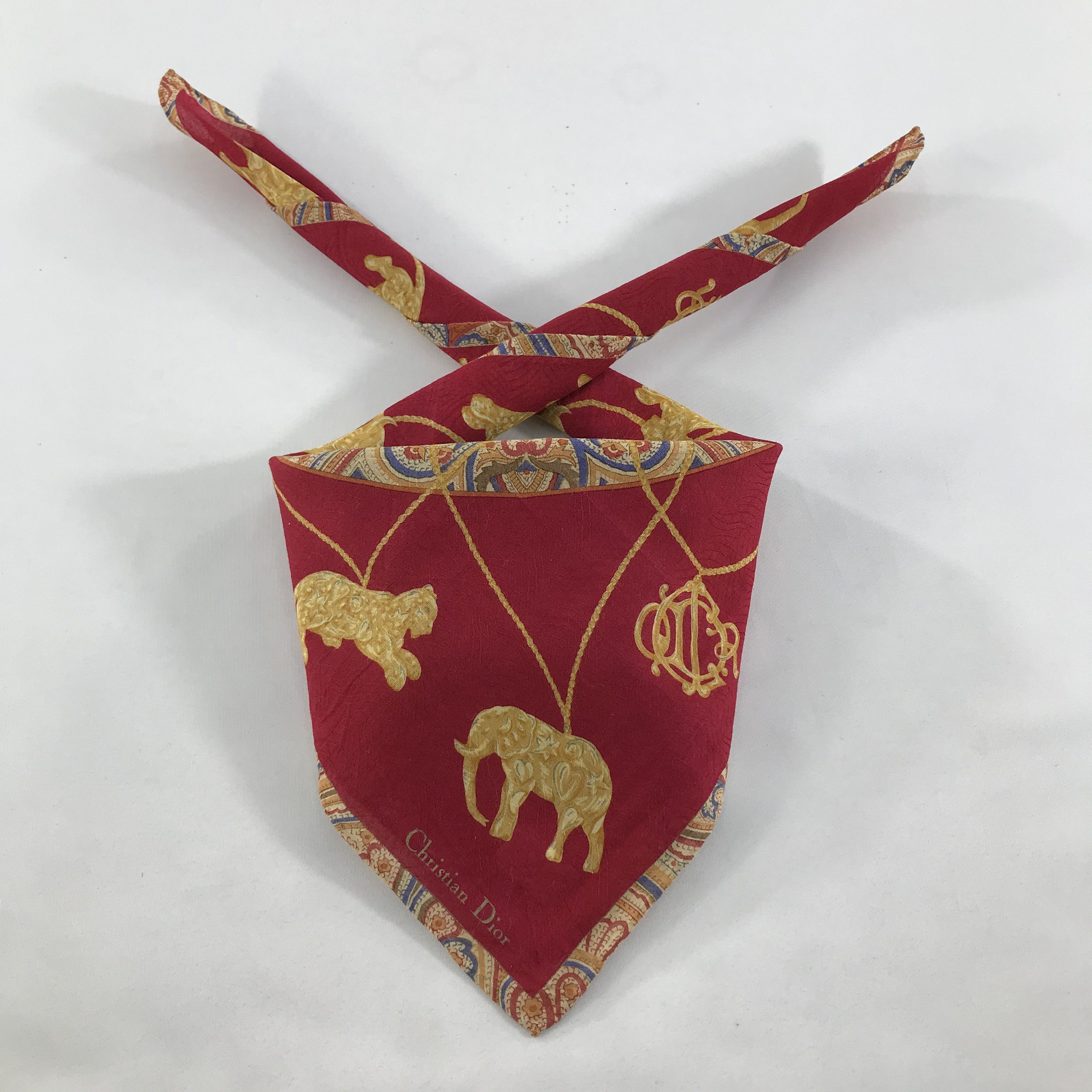 Vintage Christian Dior Neckerchief / Bandana / Handkerchief Size ONE SIZE - 1 Thumbnail