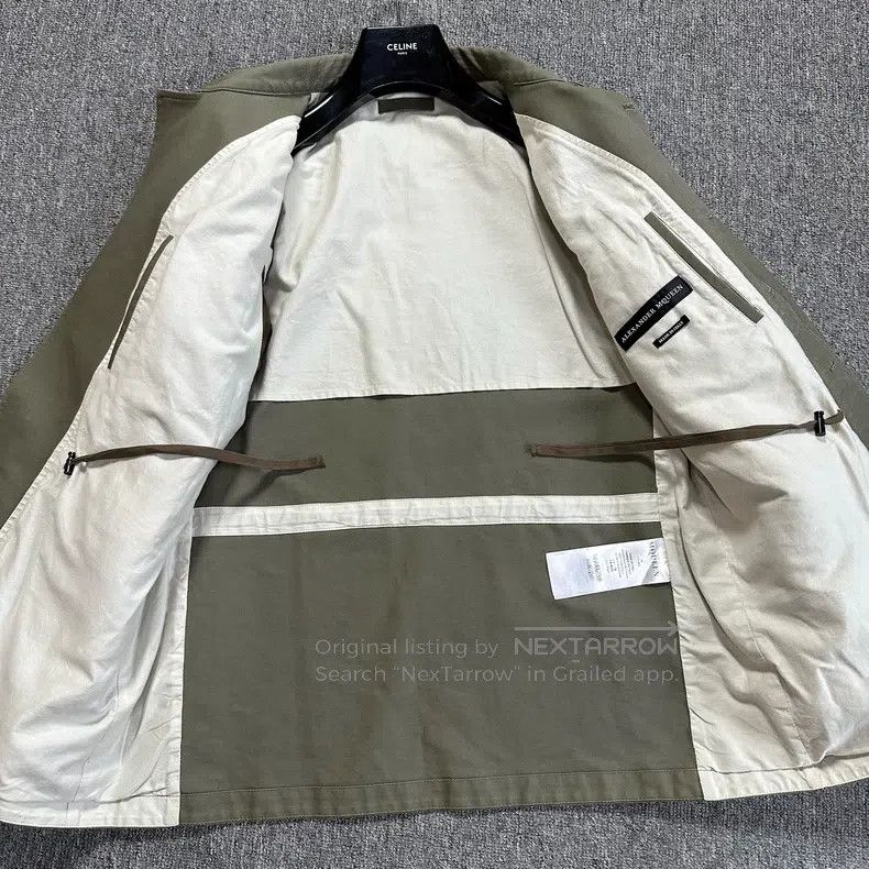 Alexander McQueen ALEXANDER MCQUEEN Military Green Embroidered Logo Workwear Size US M / EU 48-50 / 2 - 8 Thumbnail
