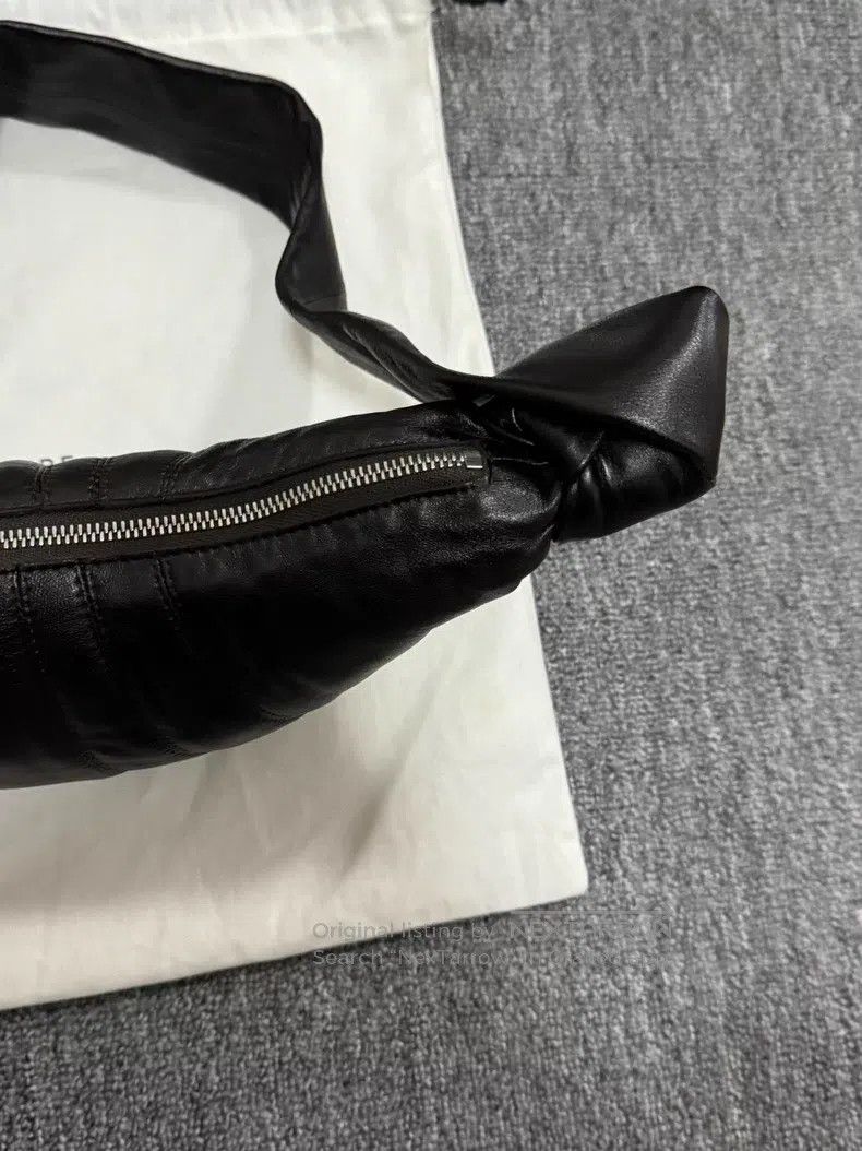 Lemaire LEMAIRE Dark chocolate brown sheepskin horn bag Size ONE SIZE - 7 Thumbnail