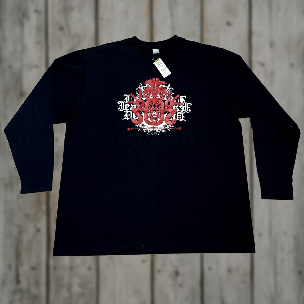 Vintage VINTAGE Marithe Francois Girbaud Shirt Long Sleeve Graffiti 2XL Black Cotton Logo Men 90s Grunge Hip Hop Brand New With Tags Size US XXL / EU 58 / 5 - 1 Thumbnail