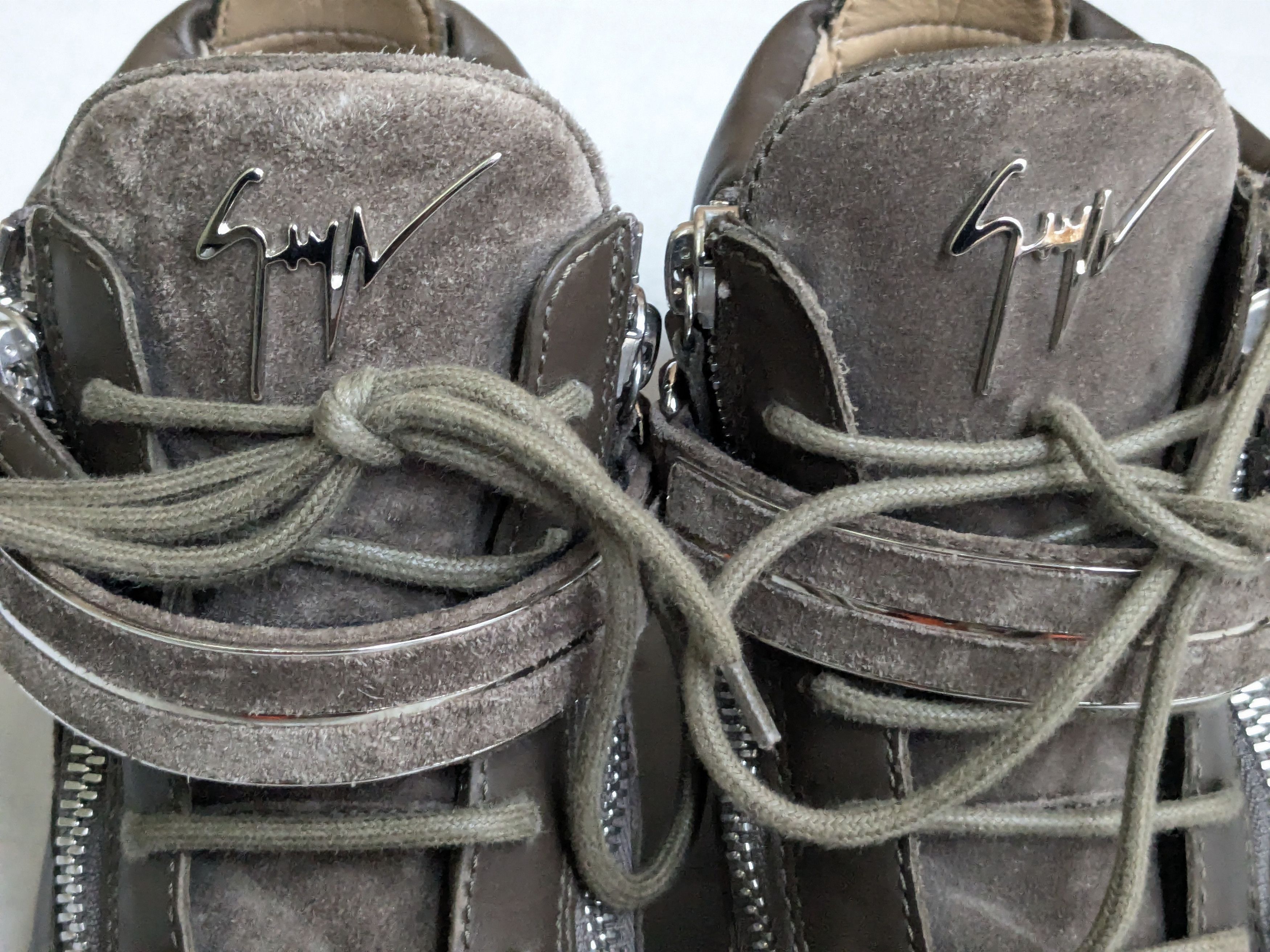 Giuseppe Zanotti Giuseppe Zanotti High Tops Brown Suede 11 44 High Size US 11 / EU 44 - 2 Thumbnail