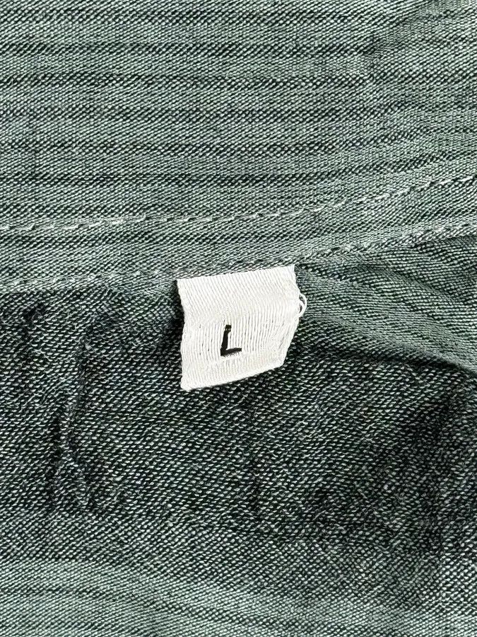 Emporio Armani 1990s Emporio Armani Grey Relief Striped Shirt Size US XL / EU 56 / 4 - 10 Thumbnail
