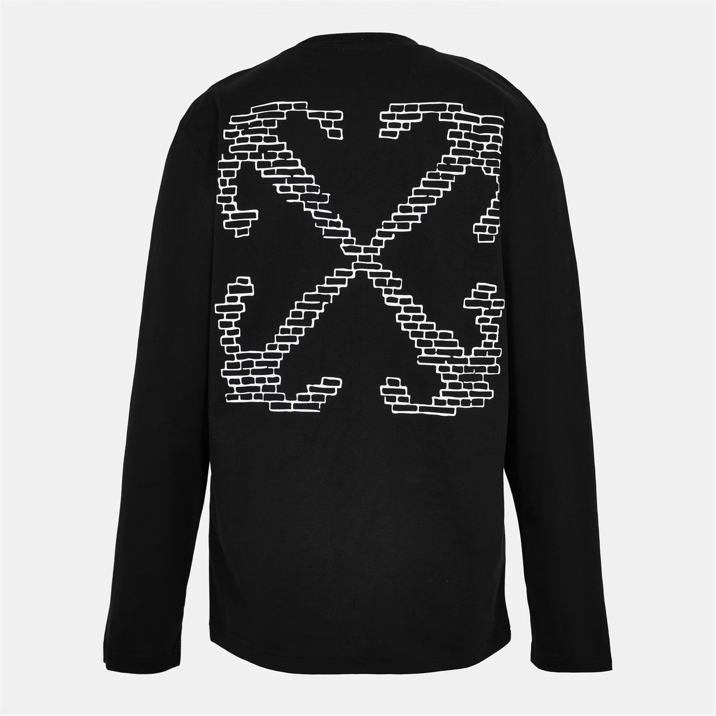 Off-White o1g2r1mq0226 Brick Skate T Long Sleeve T-Shirt In Black Size US XXL / EU 58 / 5 - 2 Thumbnail