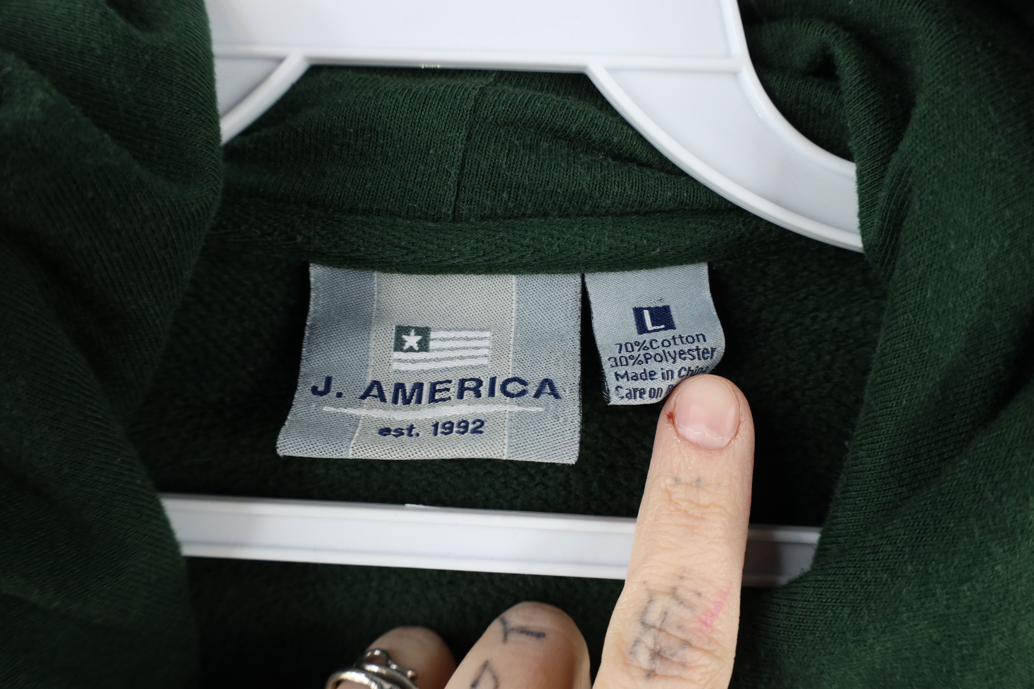 Vintage Vintage 90s Michigan State University Hoodie Sweatshirt Size US L / EU 52-54 / 3 - 5 Thumbnail