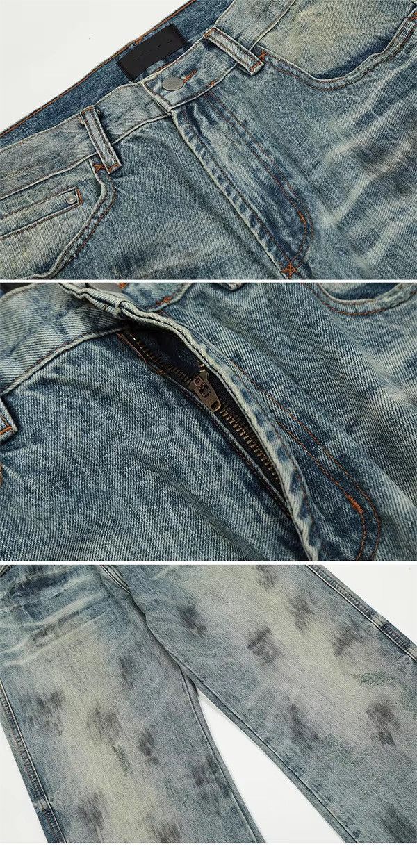 Designer × Vintage Streetwear Custom Baggy Straight Washed Y2k Retro Jeans Size US 32 / EU 48 - 7 Thumbnail