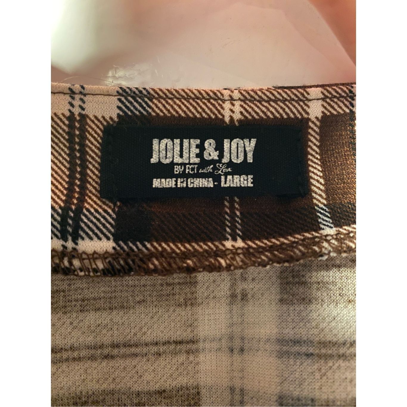 Other Jolie & Joy by FCT with Love women L brown plaid bodycon spa Size L / US 10 / IT 46 - 7 Thumbnail