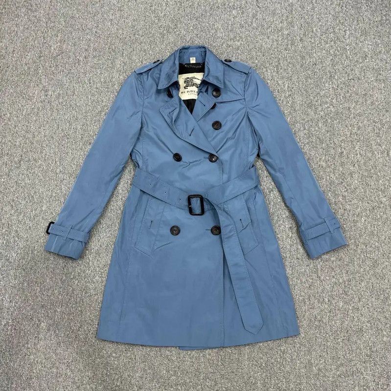 Burberry Burberry Women's Sky Blue Trench Coat Size M / US 6-8 / IT 42-44 - 1 Thumbnail