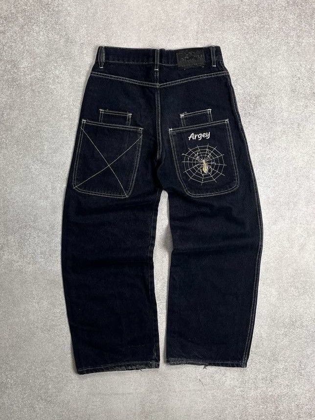 Vintage Vintage JNCO Style Embroidery Baggy Spyder Jeans 32 Size US 32 / EU 48 - 1 Thumbnail