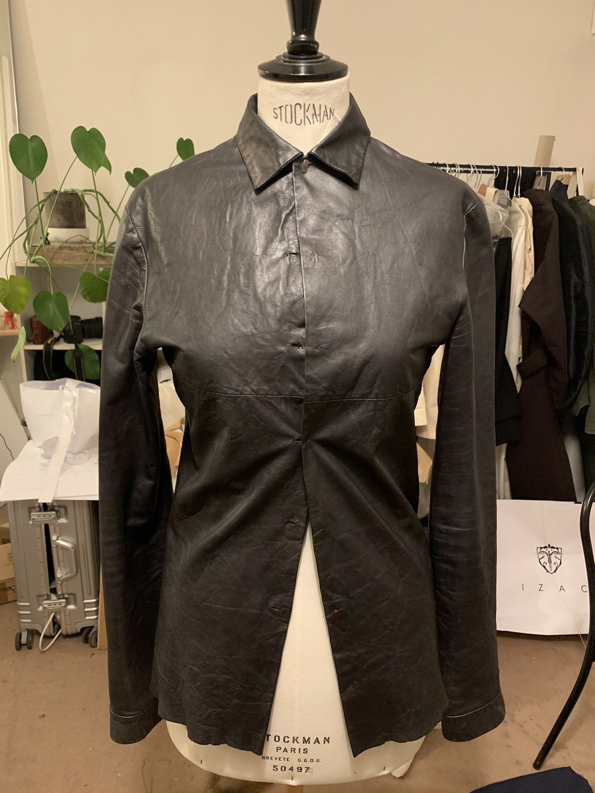 Ma+ Ma+ Leather Shirt EU42 Size US XS / EU 42 / 0 - 1 Thumbnail