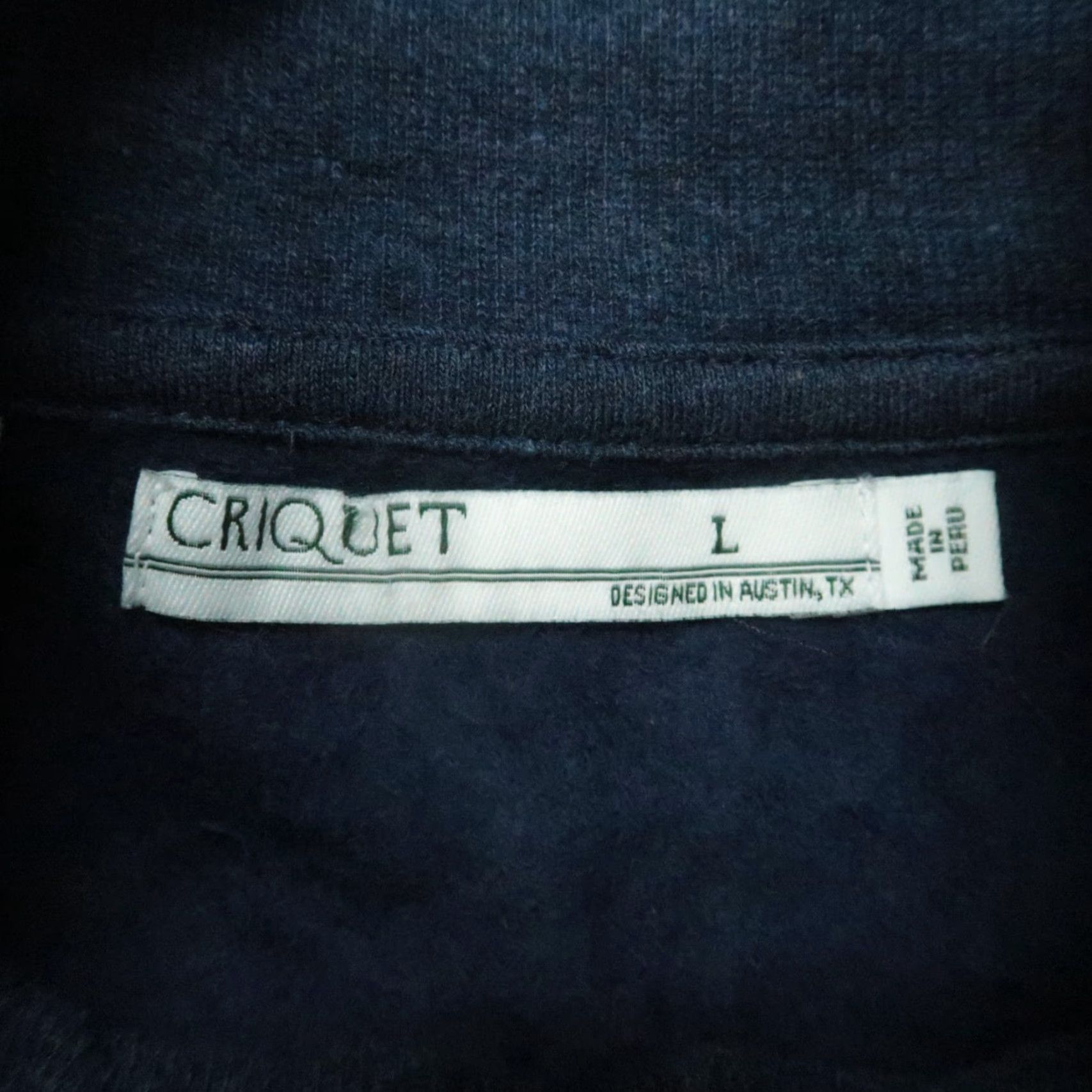 Vintage Criquet Mens Pullover Sweater Long Sleeve Mock Neck 1/4 Zip Blue NWT Size US L / EU 52-54 / 3 - 3 Thumbnail