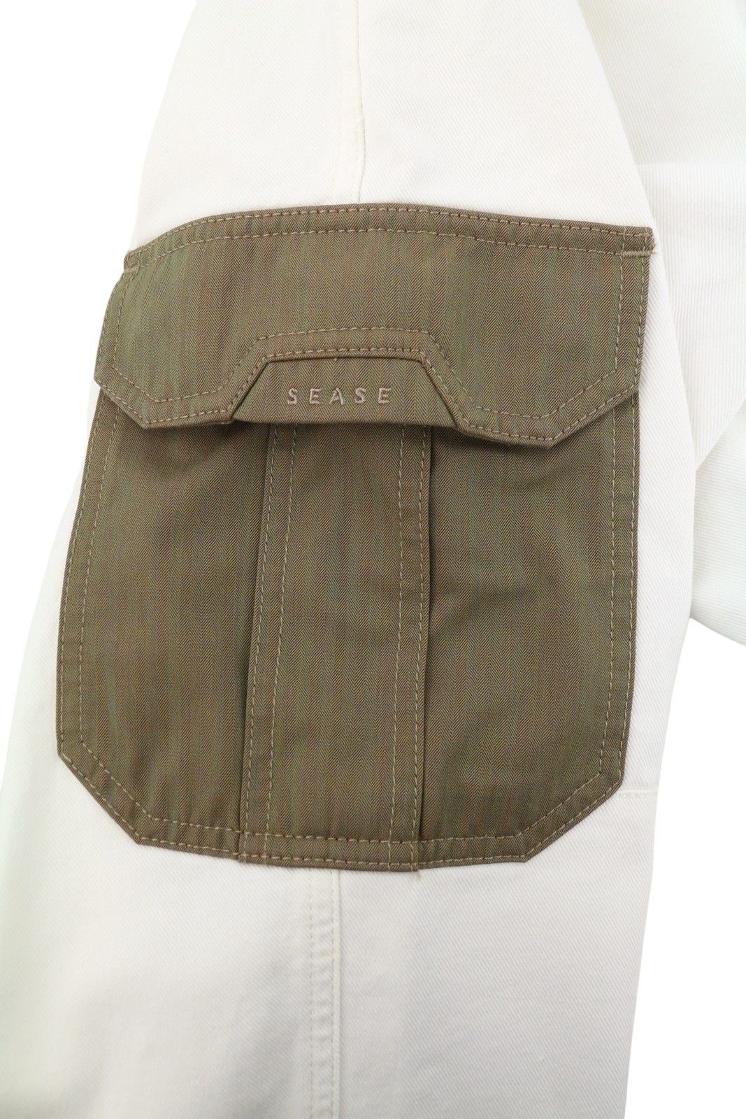 SEASE AM08 CARGO BELT W30 White Elastic Waist 89918 Size US 30 / EU 46 - 7 Thumbnail
