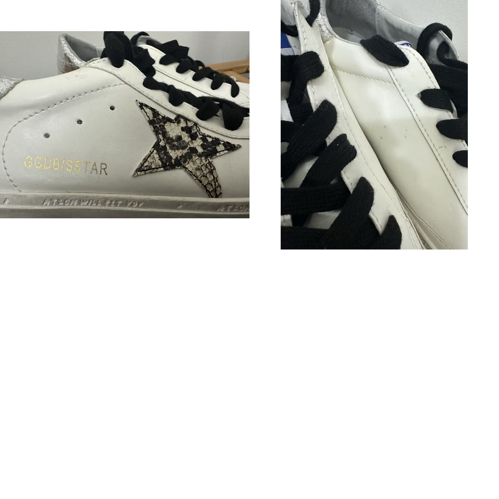 Golden Goose Golden Goose Superstar Sneaker White Silver Snake Classic Size 40 Womens Athletic Size US 9 / IT 39 - 8 Thumbnail