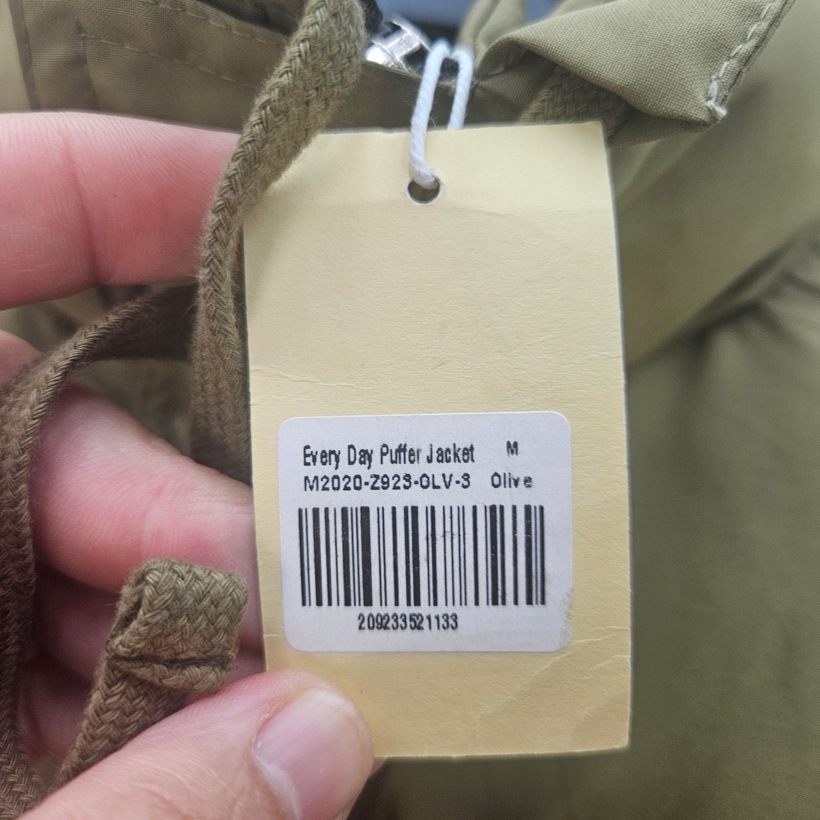 MNML MNML MEN'S MEDIUM OLIVE GREEN EVERYDAY PUFFER JACKET NWT Size US M / EU 48-50 / 2 - 4 Thumbnail