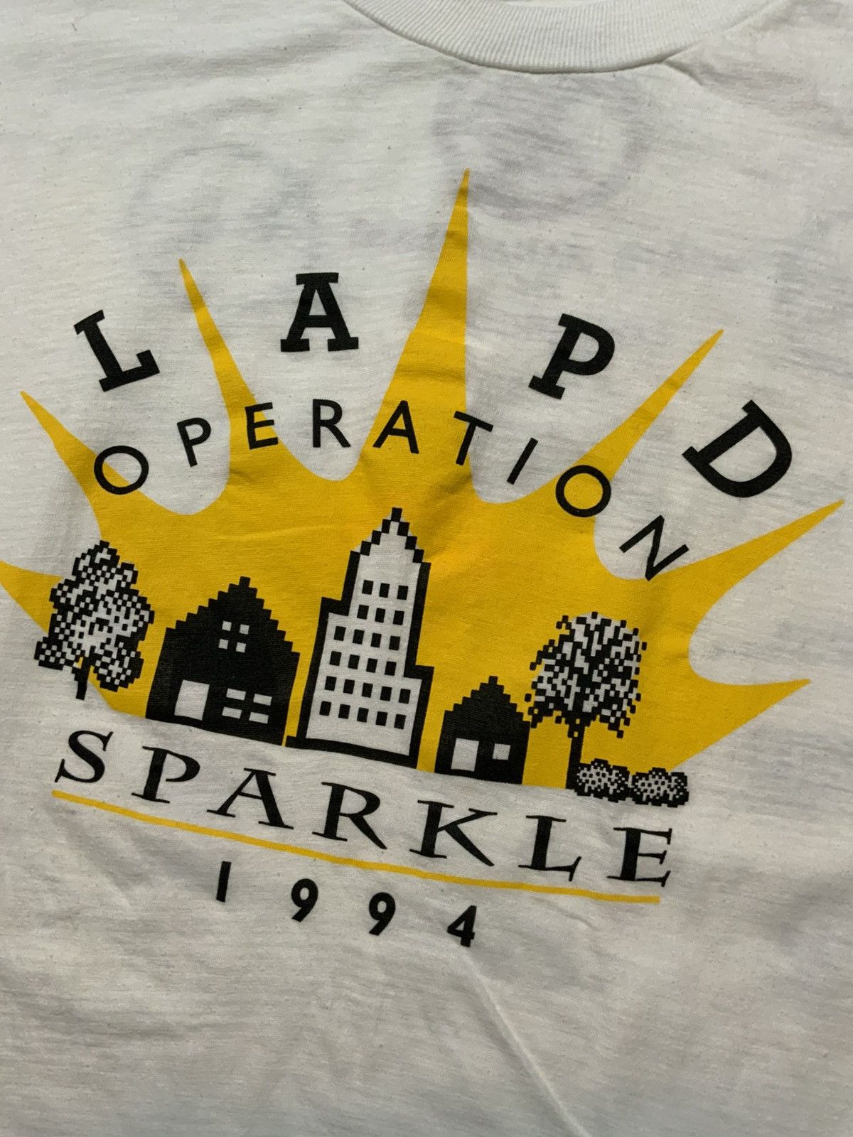 Vintage Vintage 1994 Los Angeles Police LAPD Single Stitch T-Shirt Size US XL / EU 56 / 4 - 6 Thumbnail