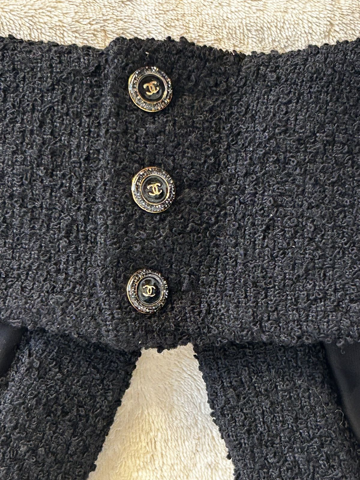 Chanel Chanel Tweed Cropped Halter Top - Black Size XS / US 0-2 / IT 36-38 - 7 Thumbnail