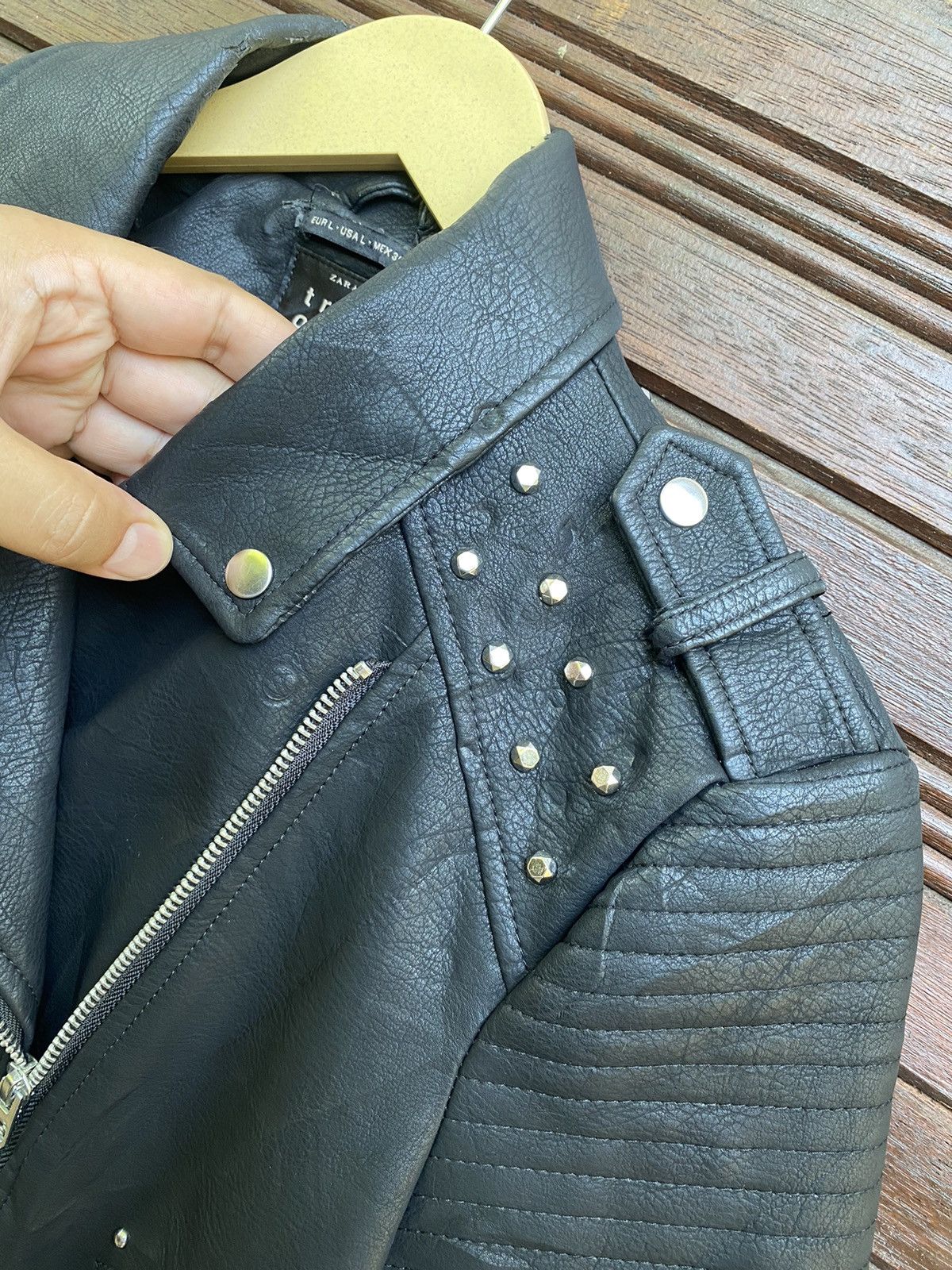 Zara Vintage zara Outwear Studded punk jacket Size US M / EU 48-50 / 2 - 9 Thumbnail