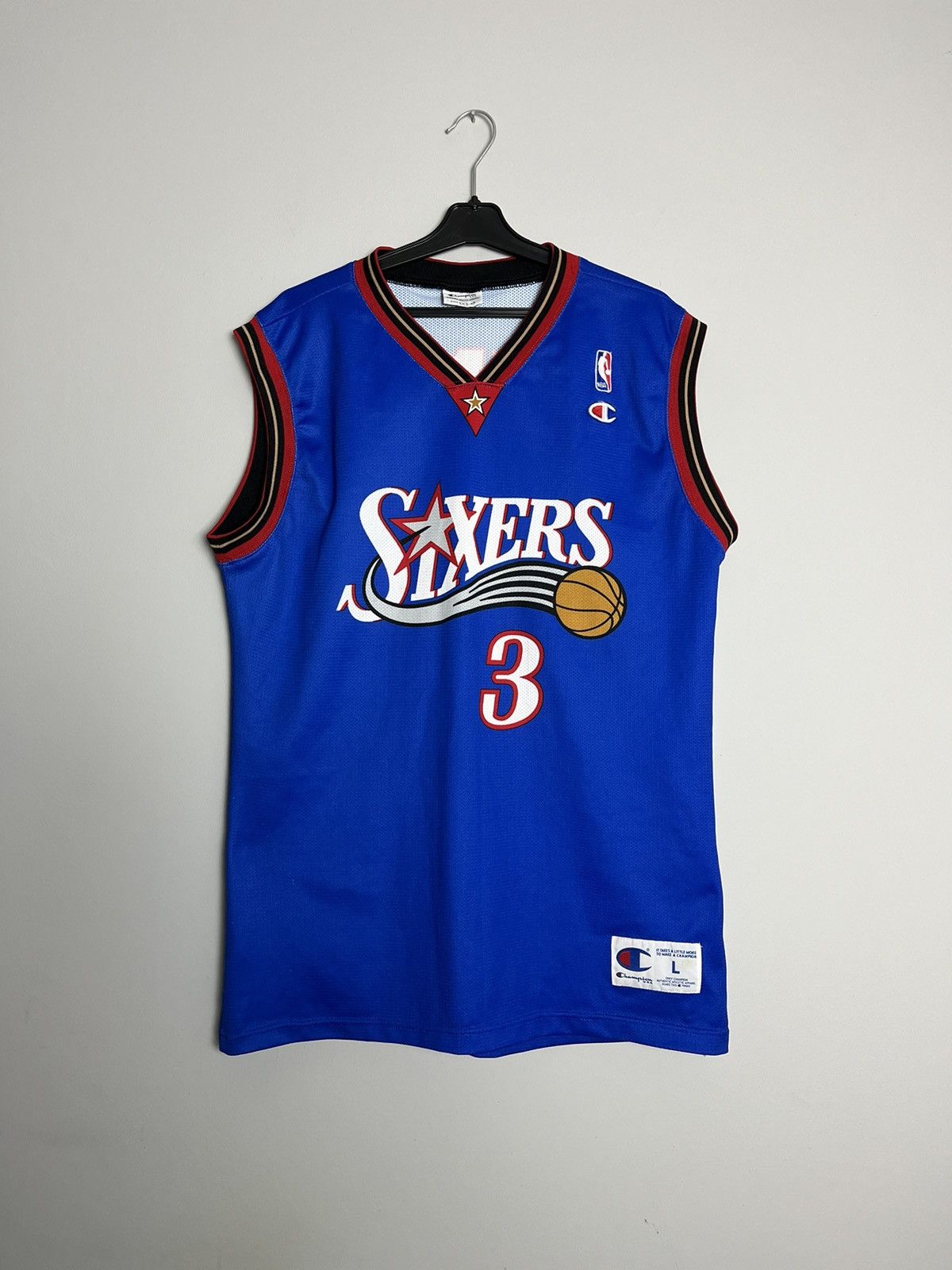 Champion Philadelphia sixers Iverson 3 NBA vintage Jersey