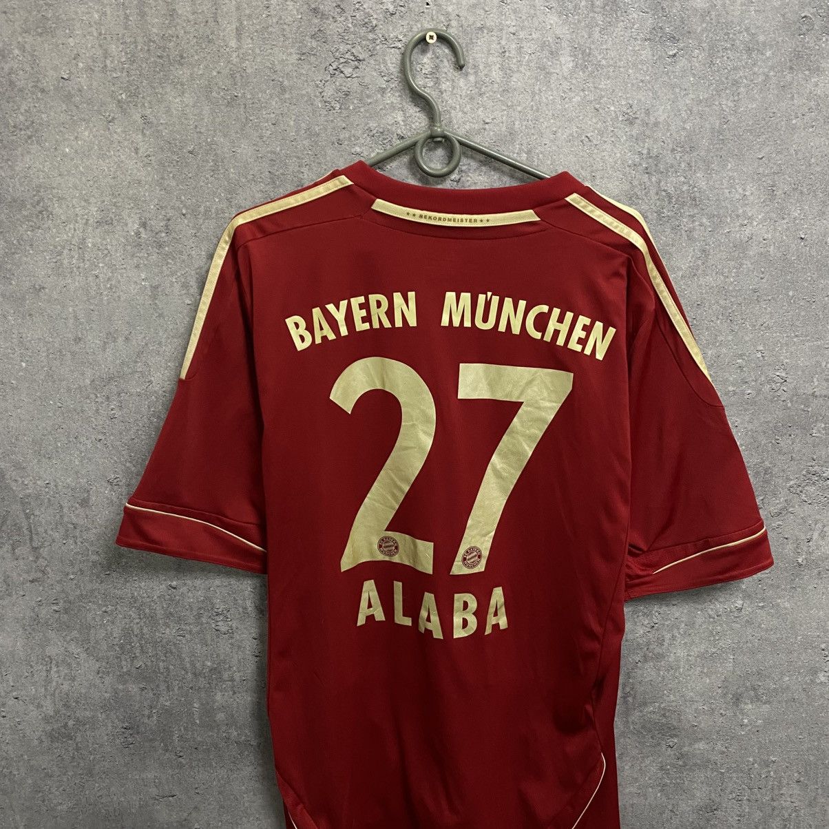 Adidas Vintage Bayern Munich Jersey 2012/13 Shirt #27 David Alaba Size US L / EU 52-54 / 3 - 10 Thumbnail
