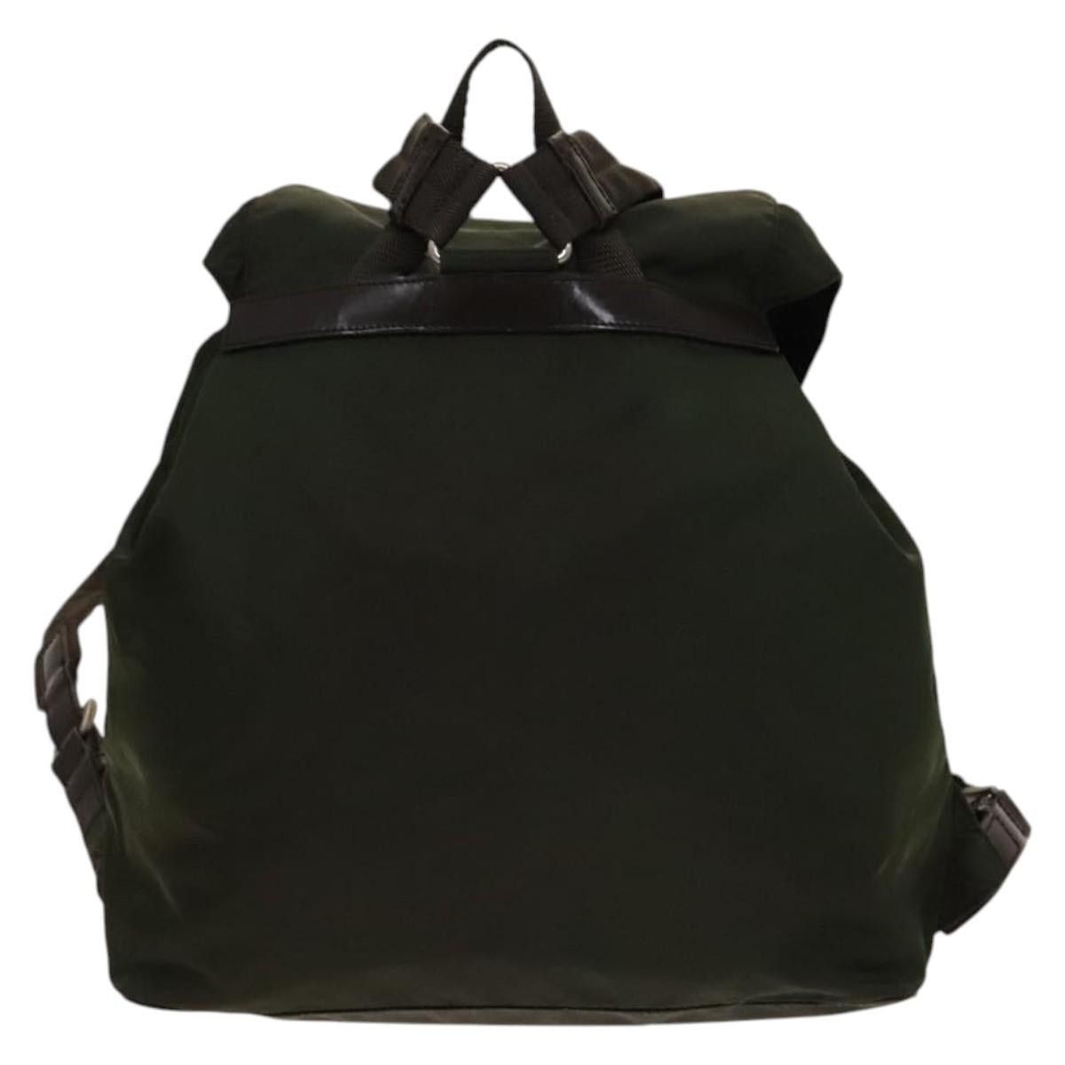 Prada PRADA Backpack Nylon Khaki Silver Size ONE SIZE - 3 Thumbnail