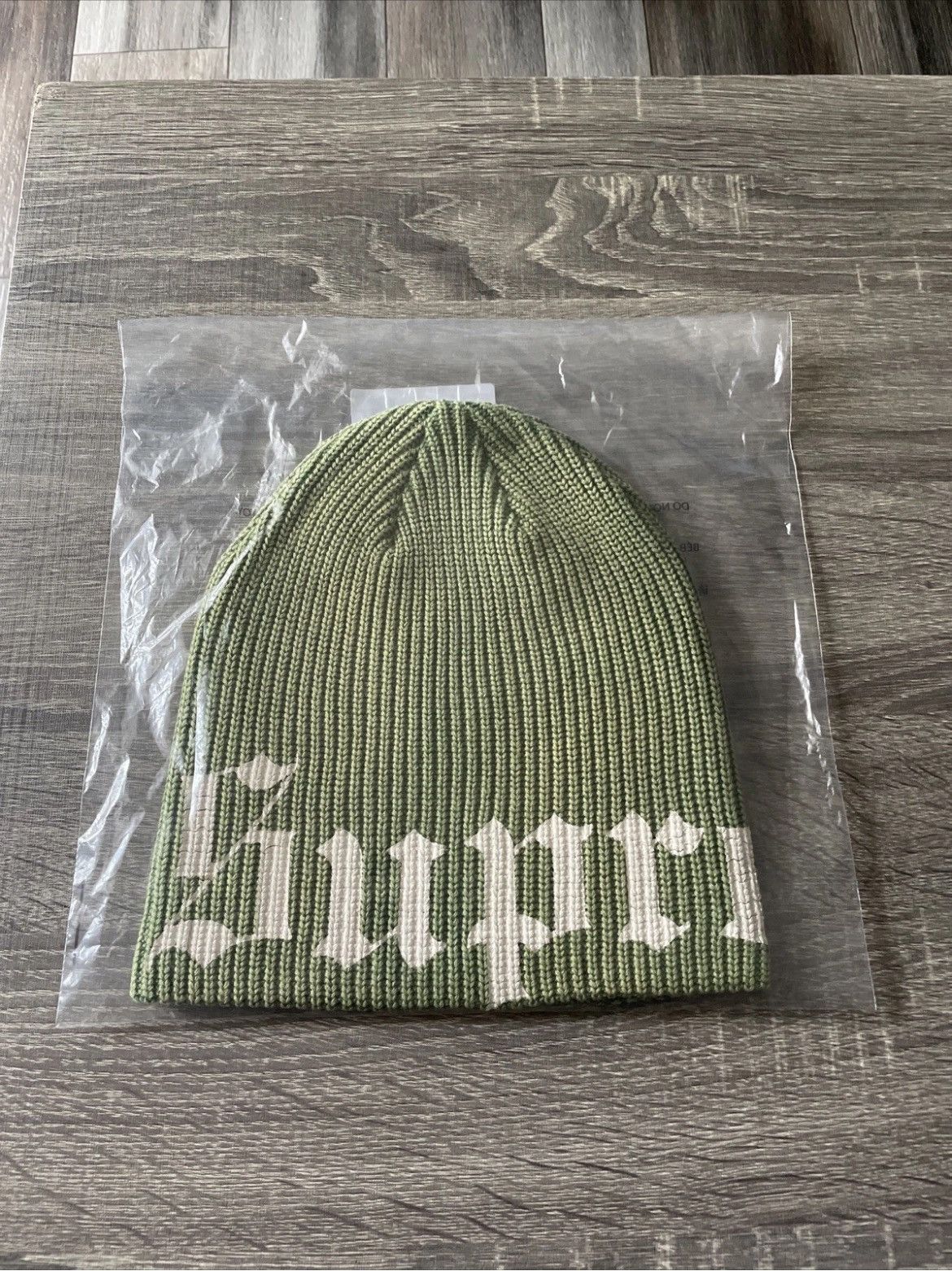 Supreme Supreme Old English Printed Beanie - Green | Grailed