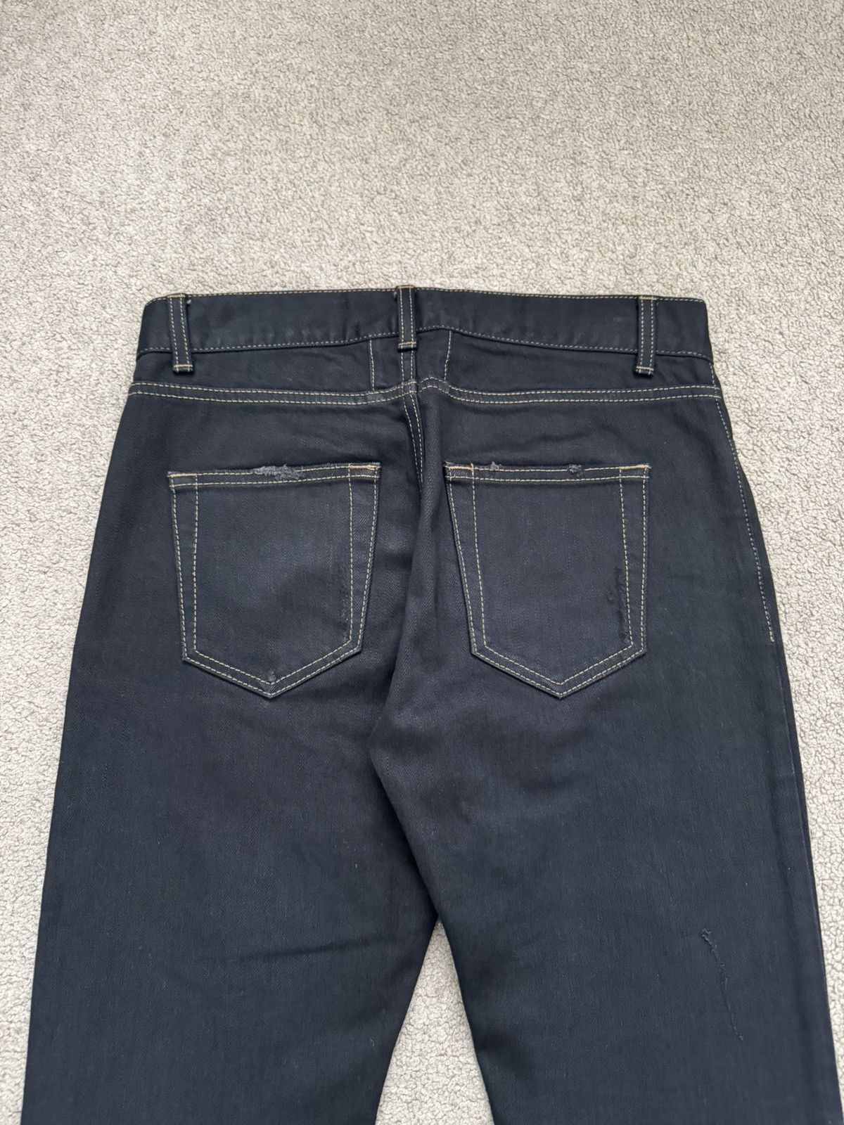Saint Laurent Paris SS16 Saint Laurent Hedi Slimane Distressed Crash Denim Jeans Size US 28 / EU 44 - 10 Thumbnail