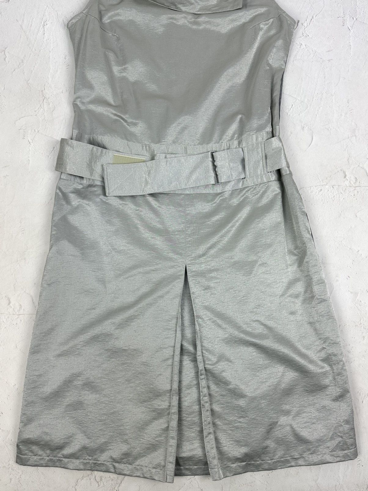 If Six Was Nine Vintage Belted Reflective Line Midi Dress Size S / US 4 / IT 40 - 2 Thumbnail