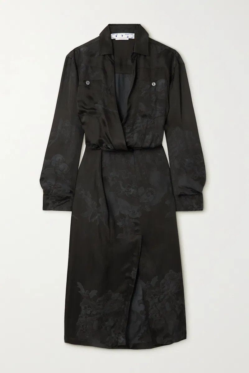 Off-White o1y1125 Midi Dress in Black Size XS / US 0-2 / IT 36-38 - 1 Thumbnail