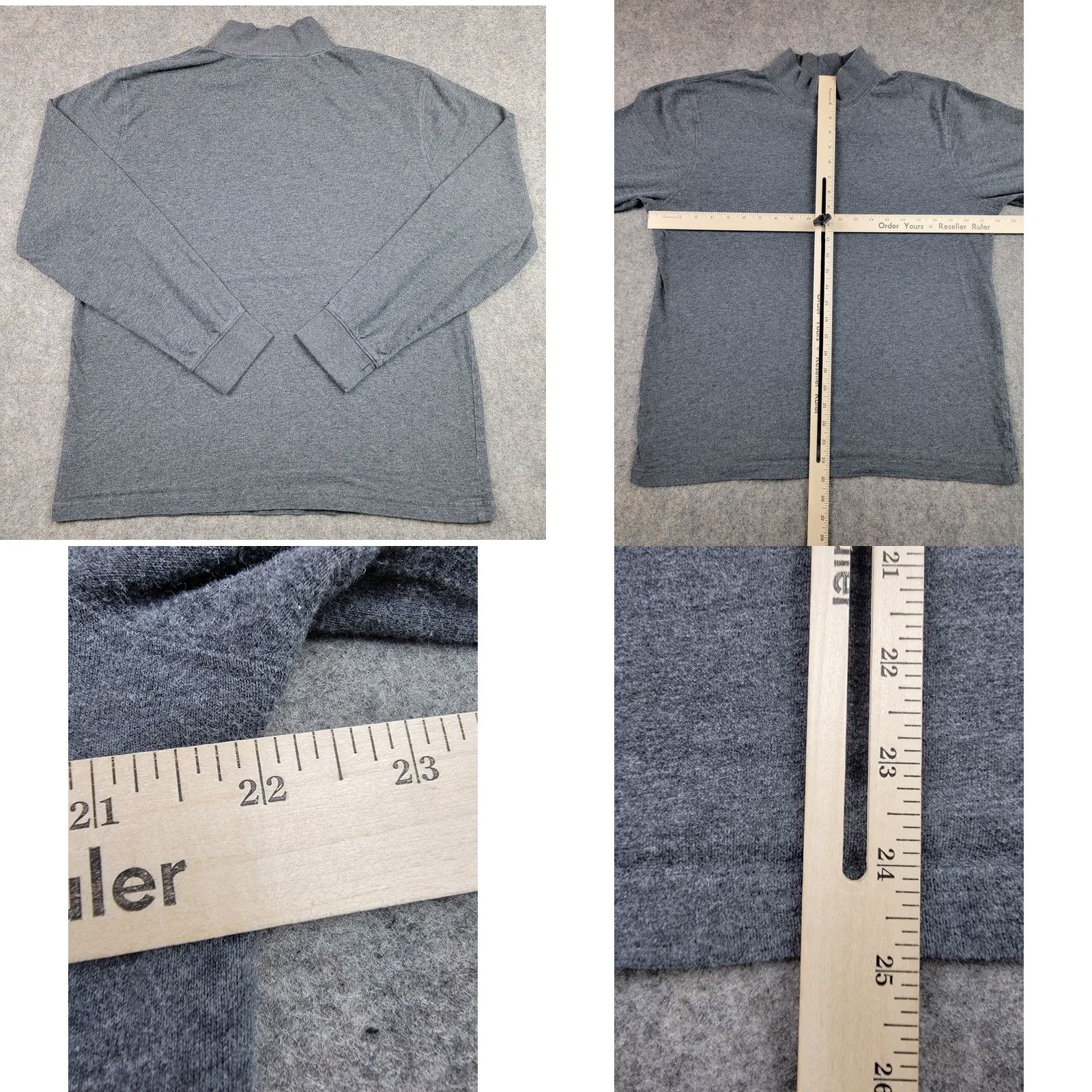 Vintage VINTAGE LL Bean Turtleneck Shirt Mens MT Tall Gray Long Sleeve Traditional Fit Size US M / EU 48-50 / 2 - 8 Thumbnail