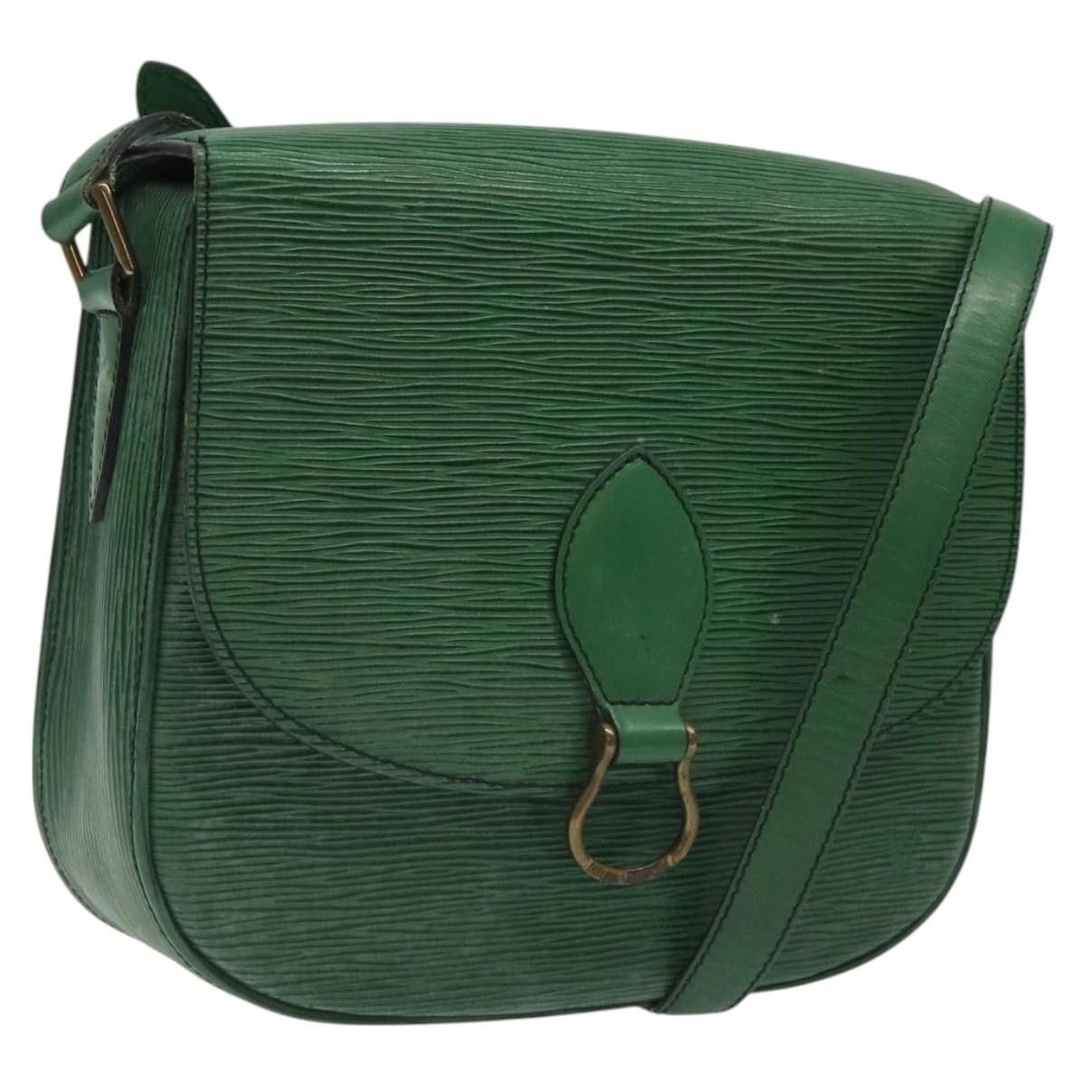 LOUIS VUITTON Epi Saint Cloud GM Shoulder Bag Green M52194