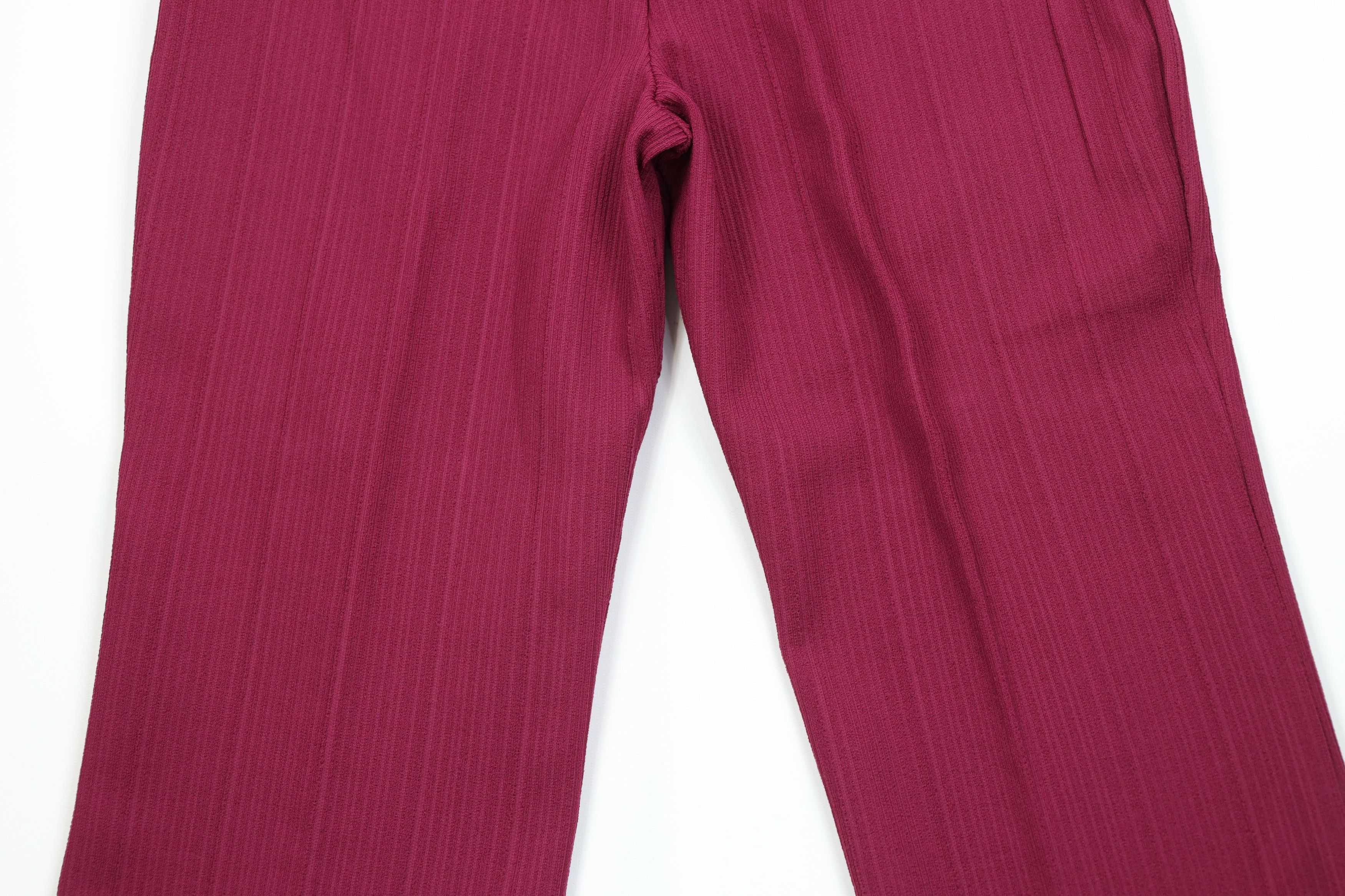 Vintage Vintage 70s Streetwear Knit Bell Bottoms Pants Magenta USA Size 38" / US 16 / IT 52 - 8 Thumbnail