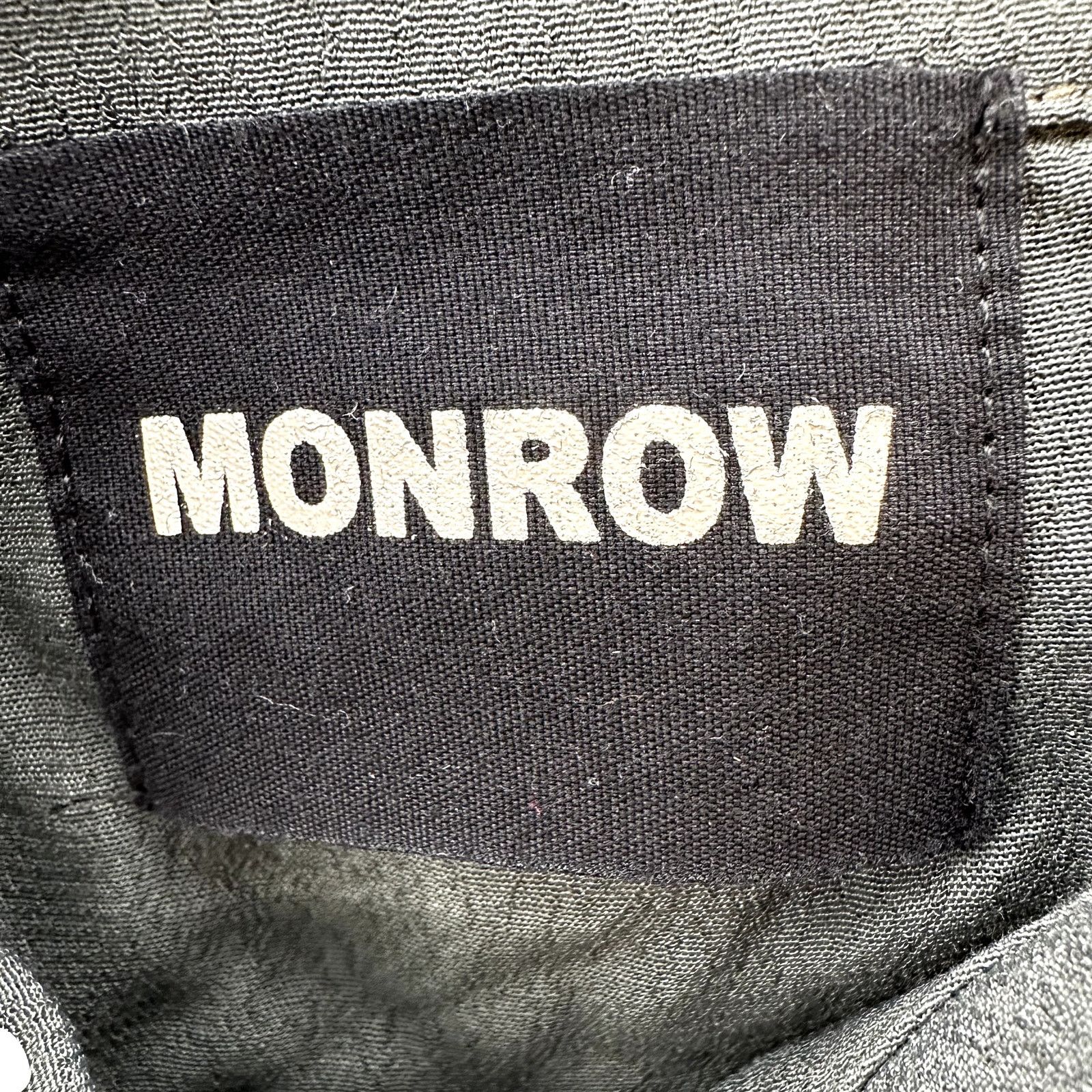 MONROW Monrow Crepe Long Sleeve Jumpsuit Button Up Elastic Gray XS Size 26" / US 2 / IT 38 - 3 Thumbnail
