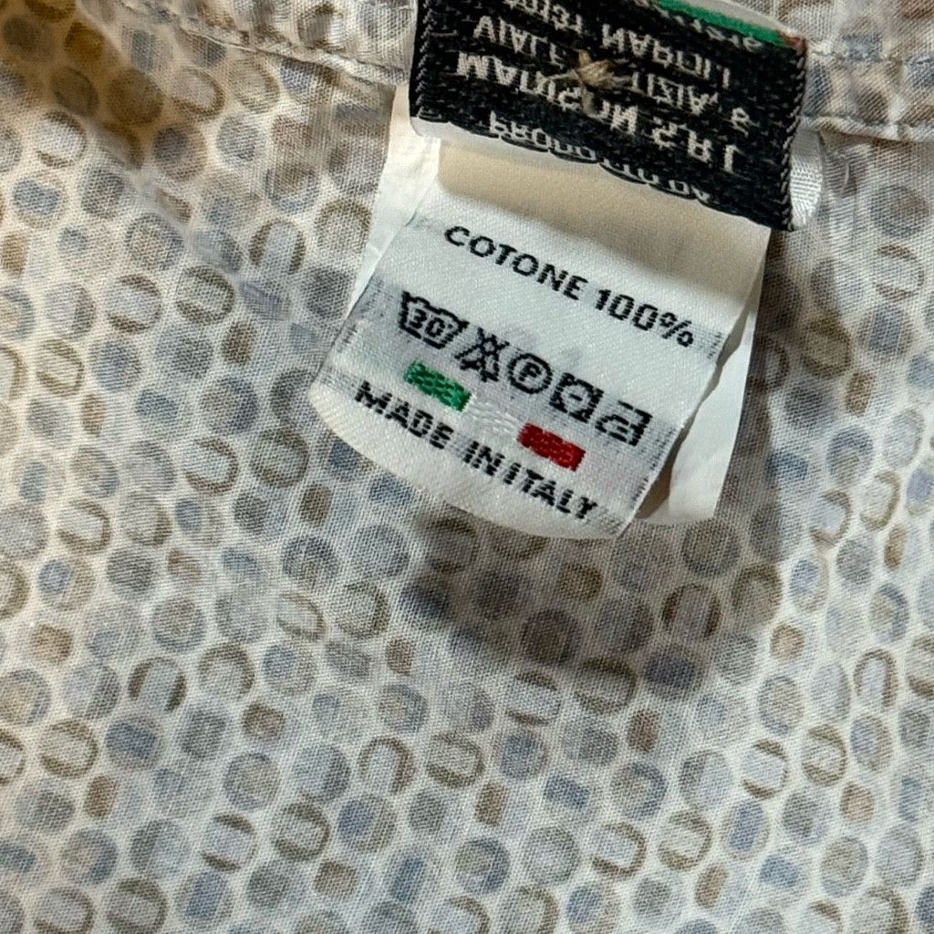 J Brand Bastoncino Men’s Sz M Cotton Shirt Italy Pattern Button Down Size US M / EU 48-50 / 2 - 5 Thumbnail