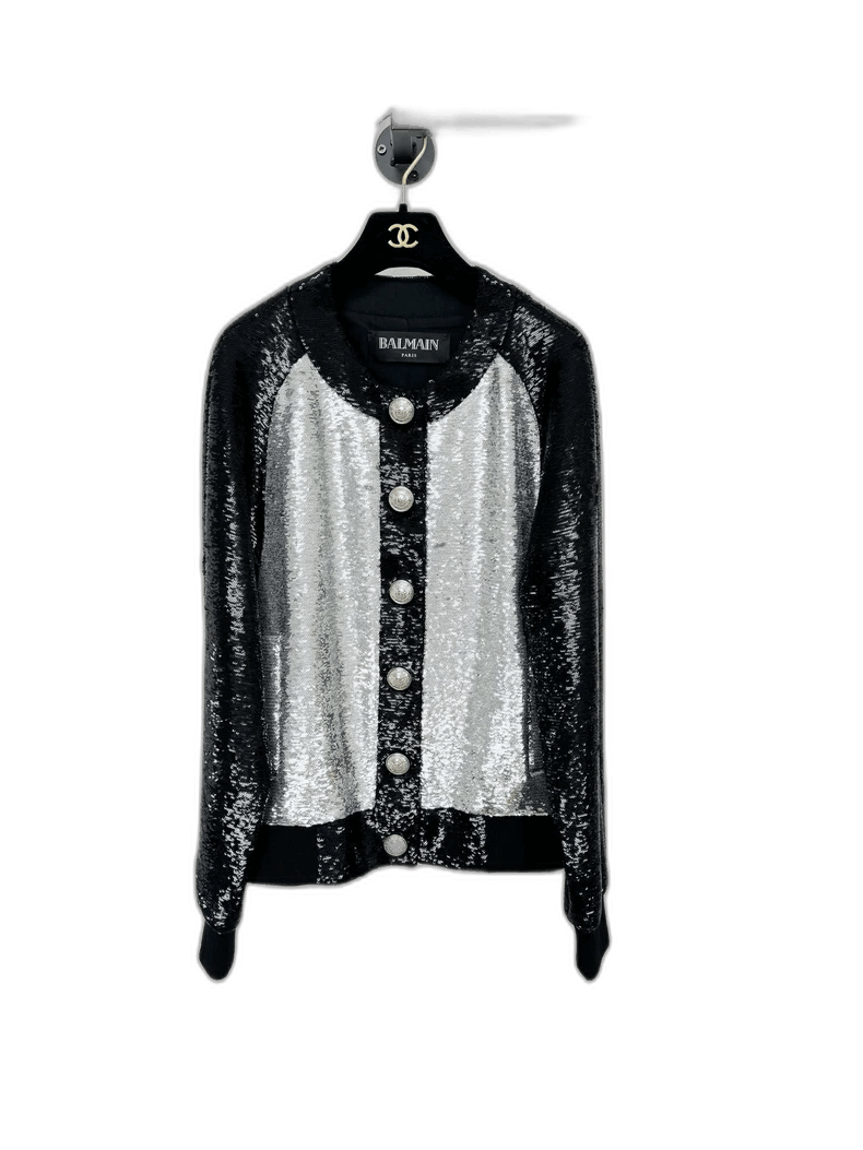 Balmain balmain sequined cardigan jacket Size US S / EU 44-46 / 1 - 1 Thumbnail
