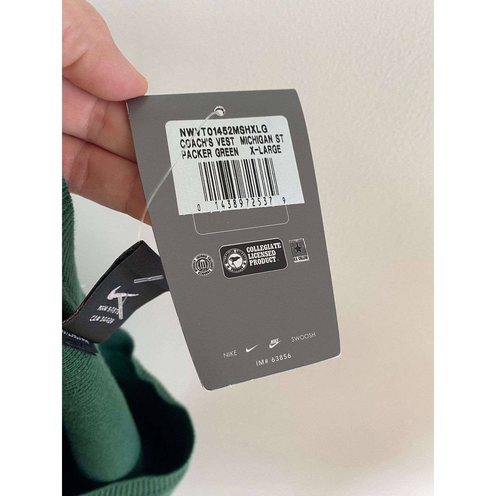 NCAA × Nike × Vintage Vtg new Nike Team Michigan State Spartans sweater vest XL Size US XL / EU 56 / 4 - 6 Thumbnail