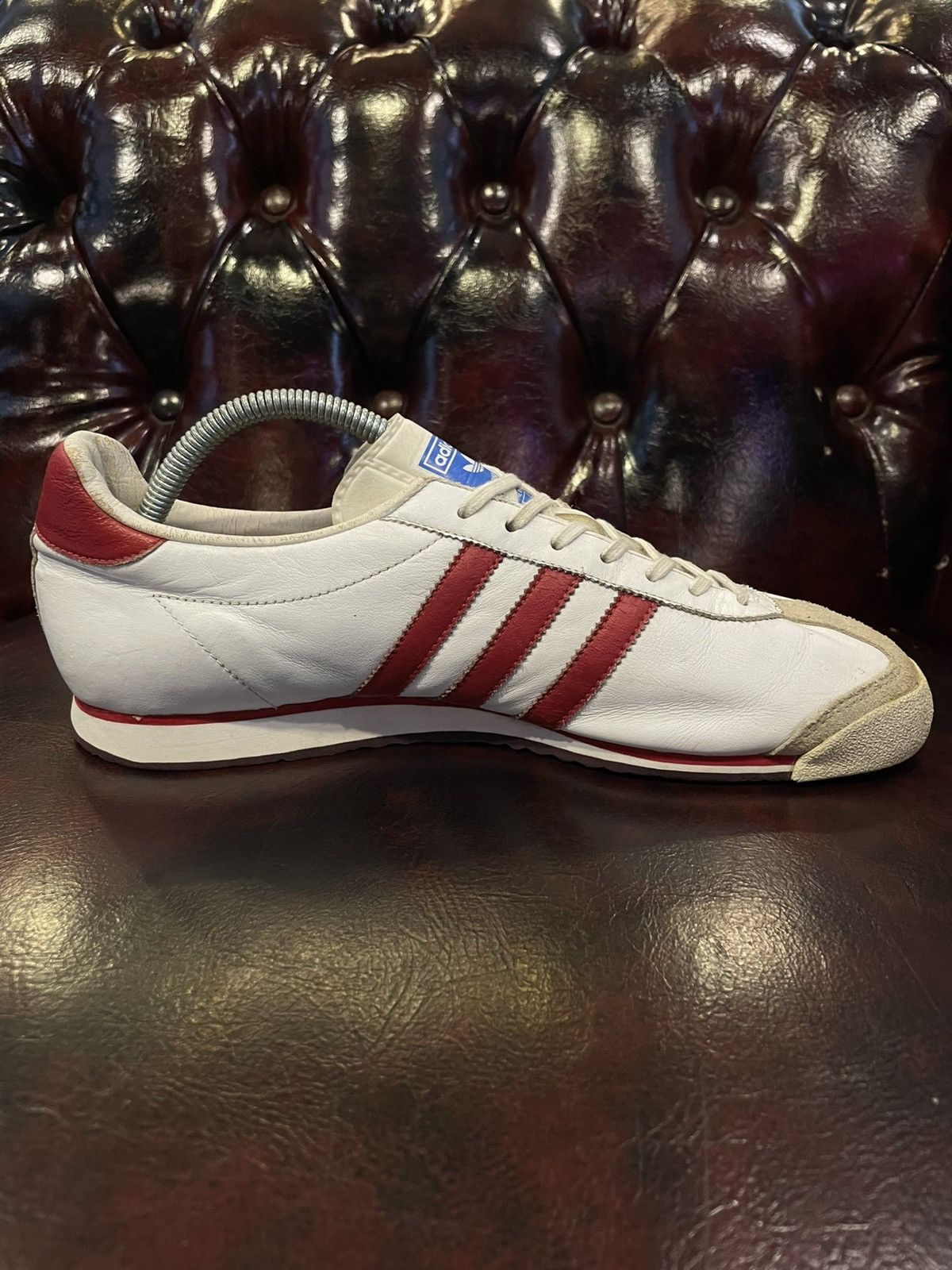 Adidas Vintage Adidas Italia 2005 Leather White/Red Size US 10 / EU 43 - 5 Thumbnail