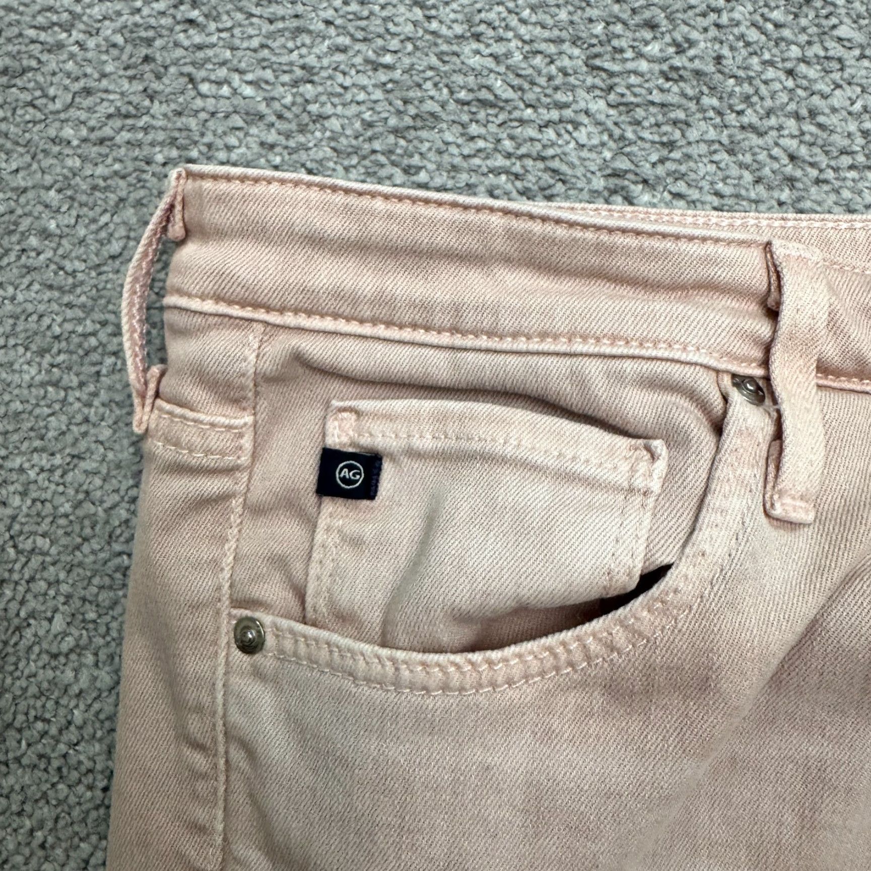 Denime AG Adriano Goldschmied Stevie Jeans Slim Ankle Denim Womens 30R Pink Medium 90s City Streetwear Mens Womens Size 30" / US 8 / IT 44 - 4 Thumbnail