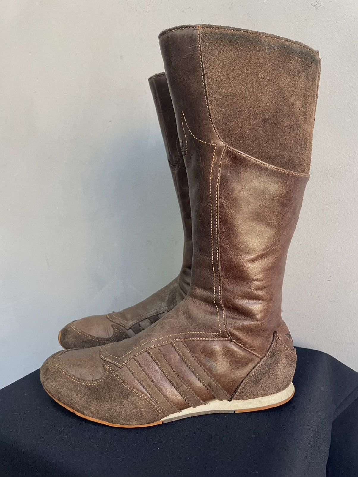 Adidas Adidas yohji yamamoto style leather moto shoes boots y2k Size US 8 / IT 38 - 5 Thumbnail
