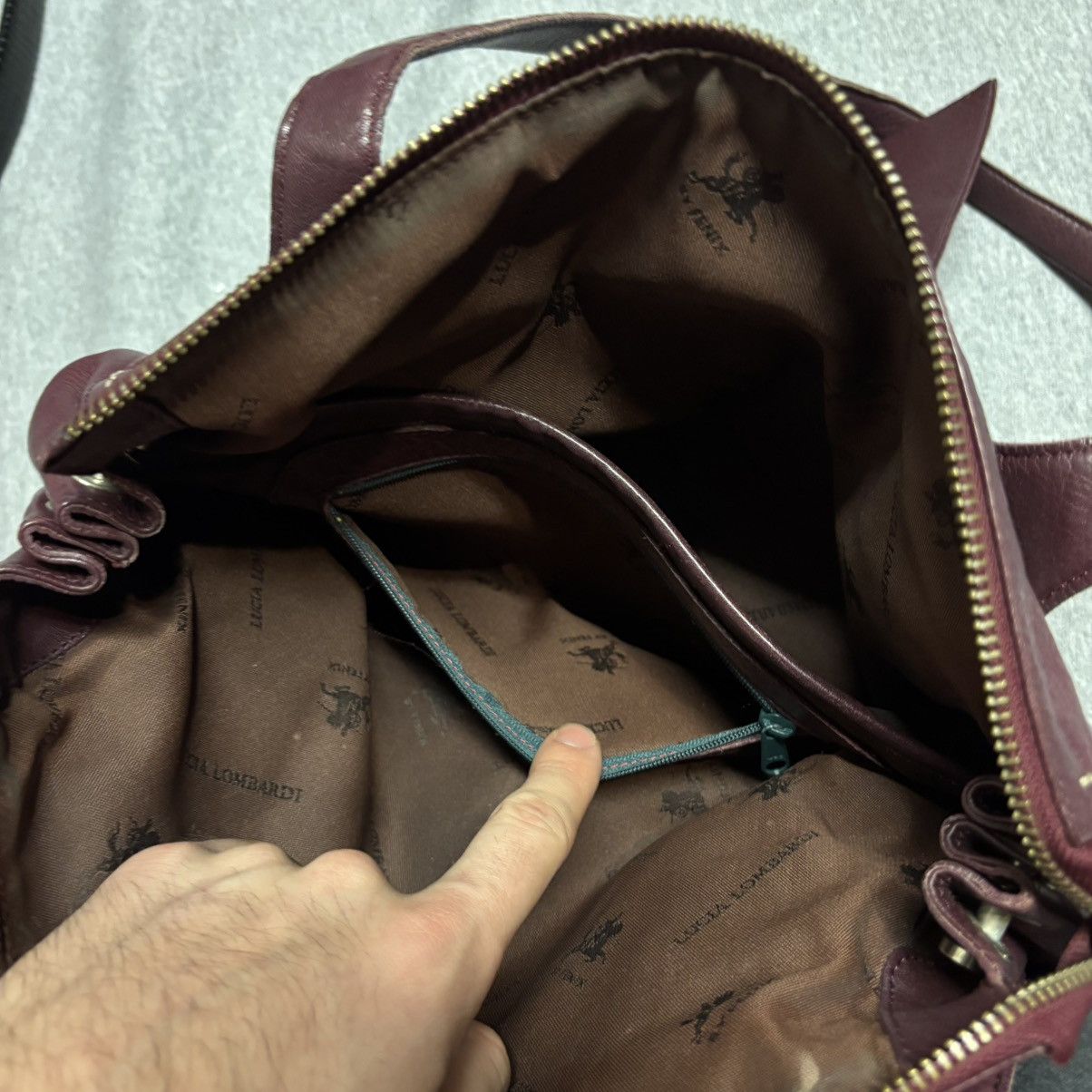Other Lucia Lombardi Burgundy Purse Size ONE SIZE - 10 Thumbnail