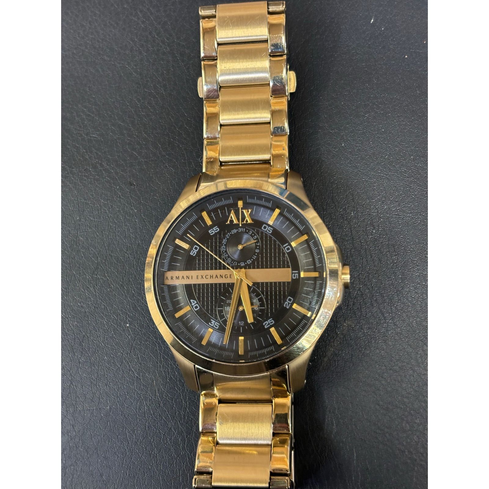 Armani Exchange Armani Exchange AX2121 Gold Tone Men’s Watch! New Battery! Size ONE SIZE - 2 Thumbnail