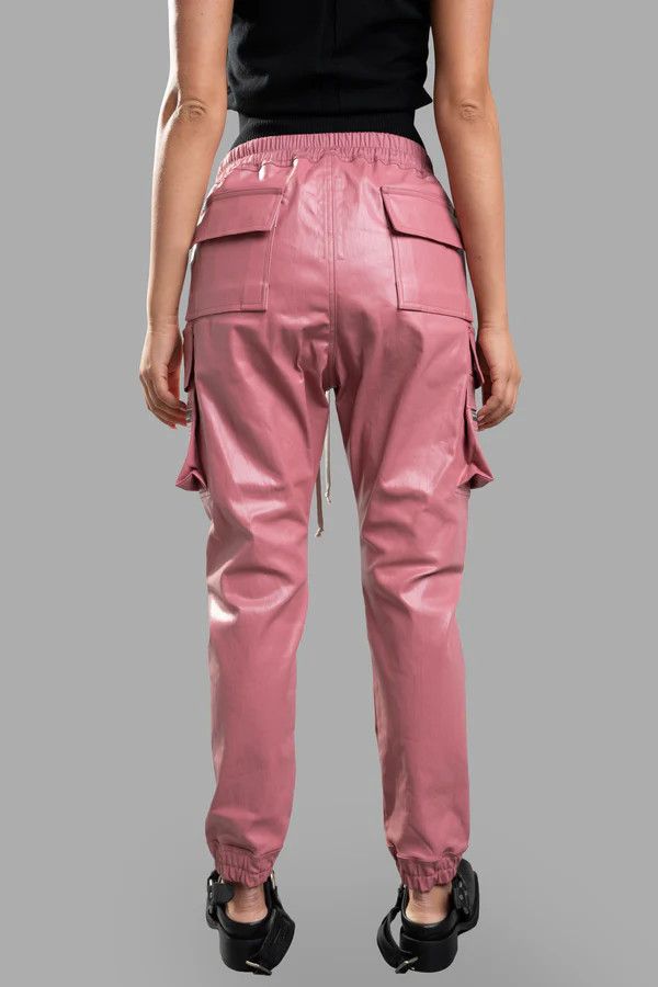 Rick Owens o1y0126 Cargo Denim Jogger in Pink Size 27" / US 4 / IT 40 - 2 Thumbnail