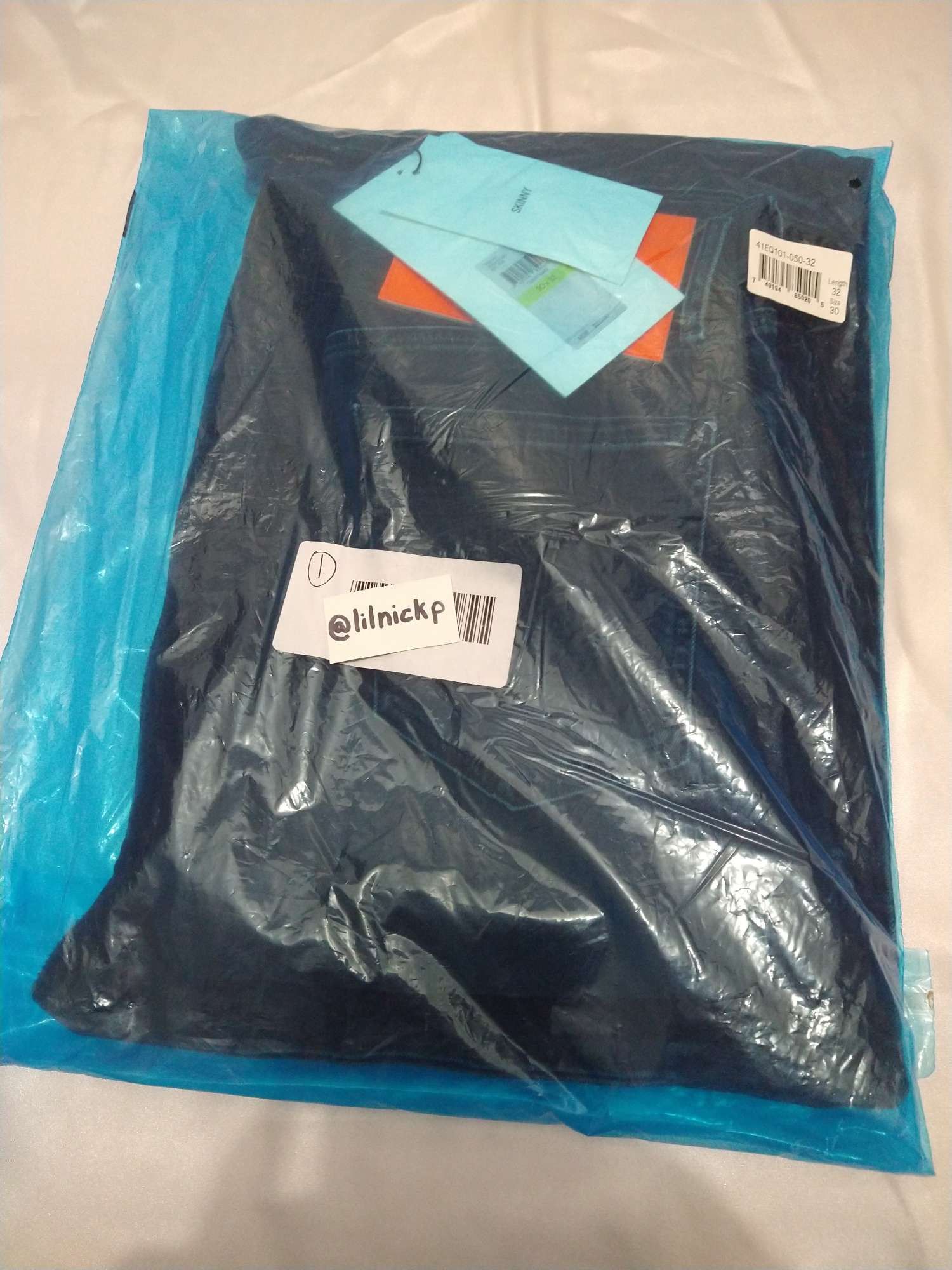 Calvin Klein 205W39NYC EST. 1978 Skinny Leg Comet Grey Jeans Size US 30 / EU 46 - 12 Thumbnail