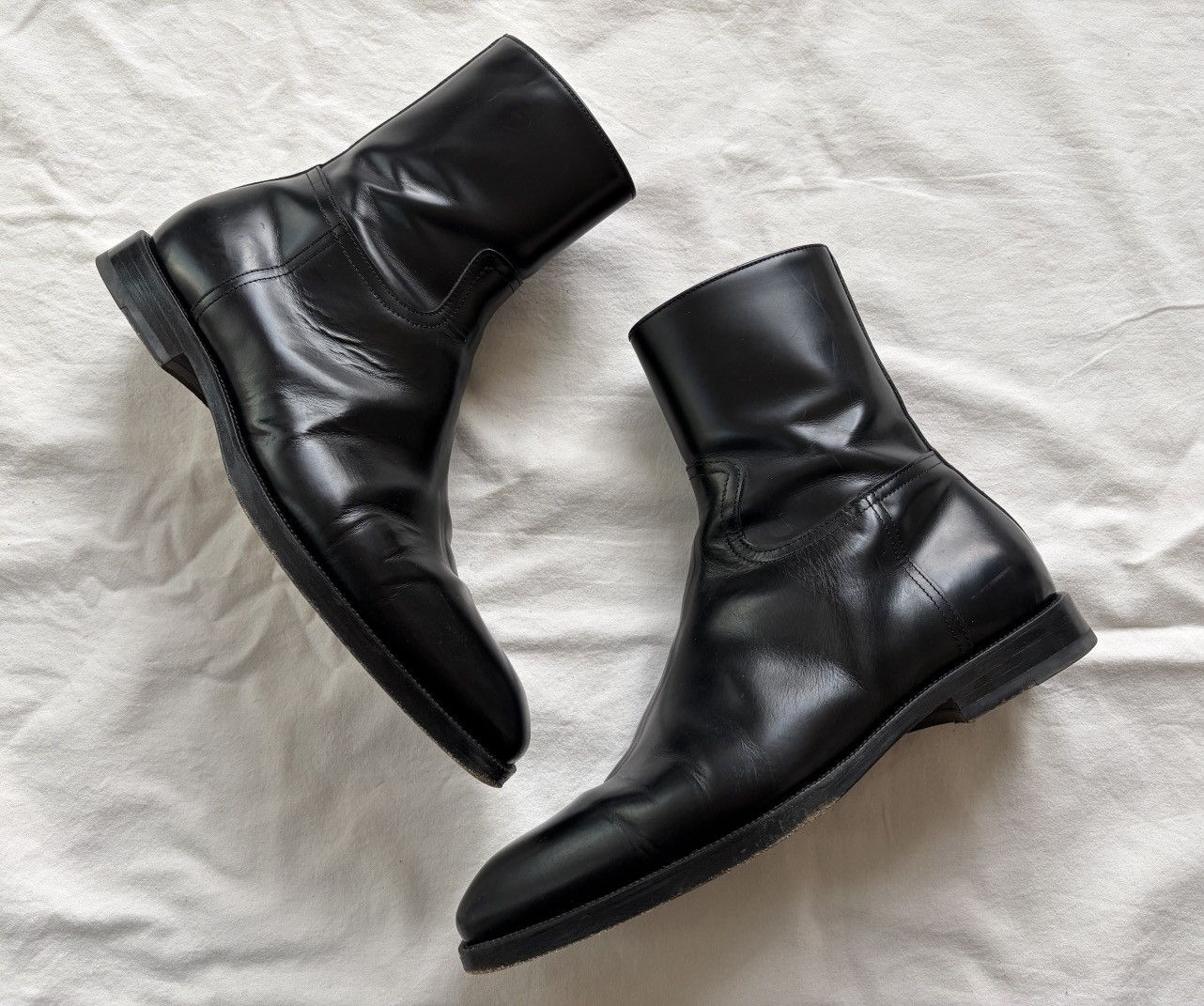Dries Van Noten Dries Van Noten Black Leather Boots Size US 8 / EU 41 - 1 Thumbnail