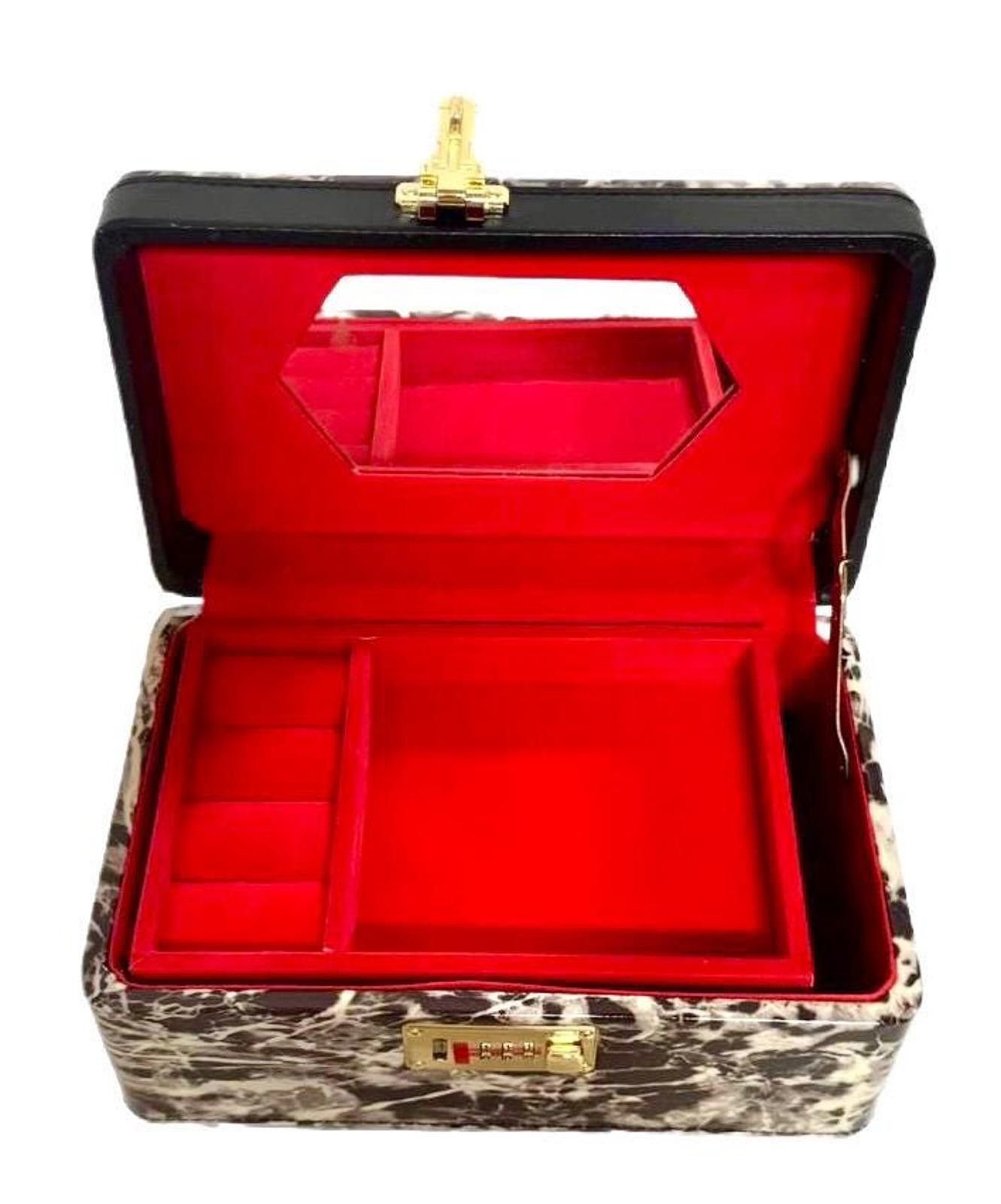 Other Jewelry Briefcase Box Medium PU Leather Storage Case Mirror Size ONE SIZE - 2 Thumbnail