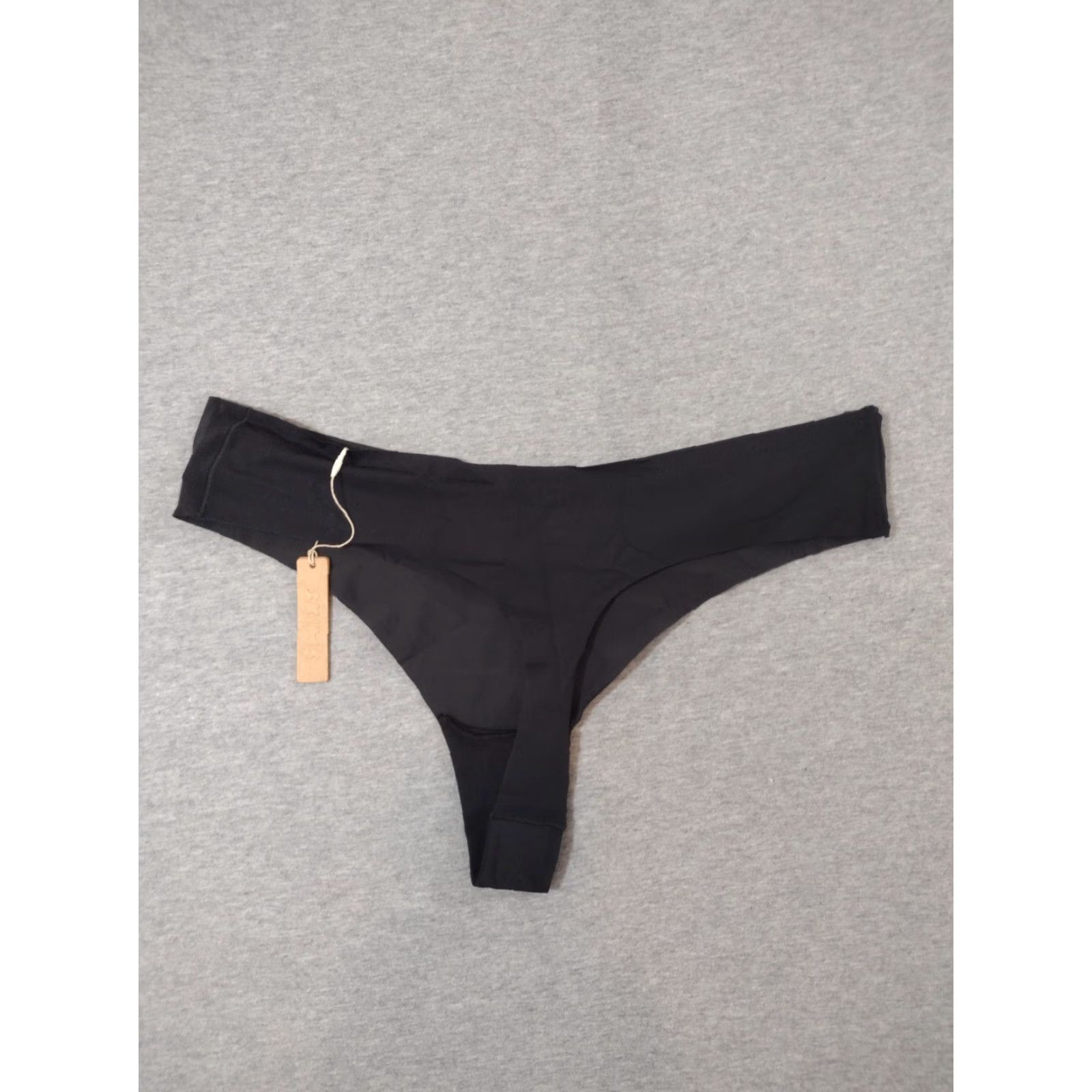 SKIMS **SKIMS Opaque Foil Thong Underwear Size 2X Onyx** User: **SKIMS Foil Opaque Thong Underwear Size 2X Onyx** Size ONE SIZE - 2 Thumbnail