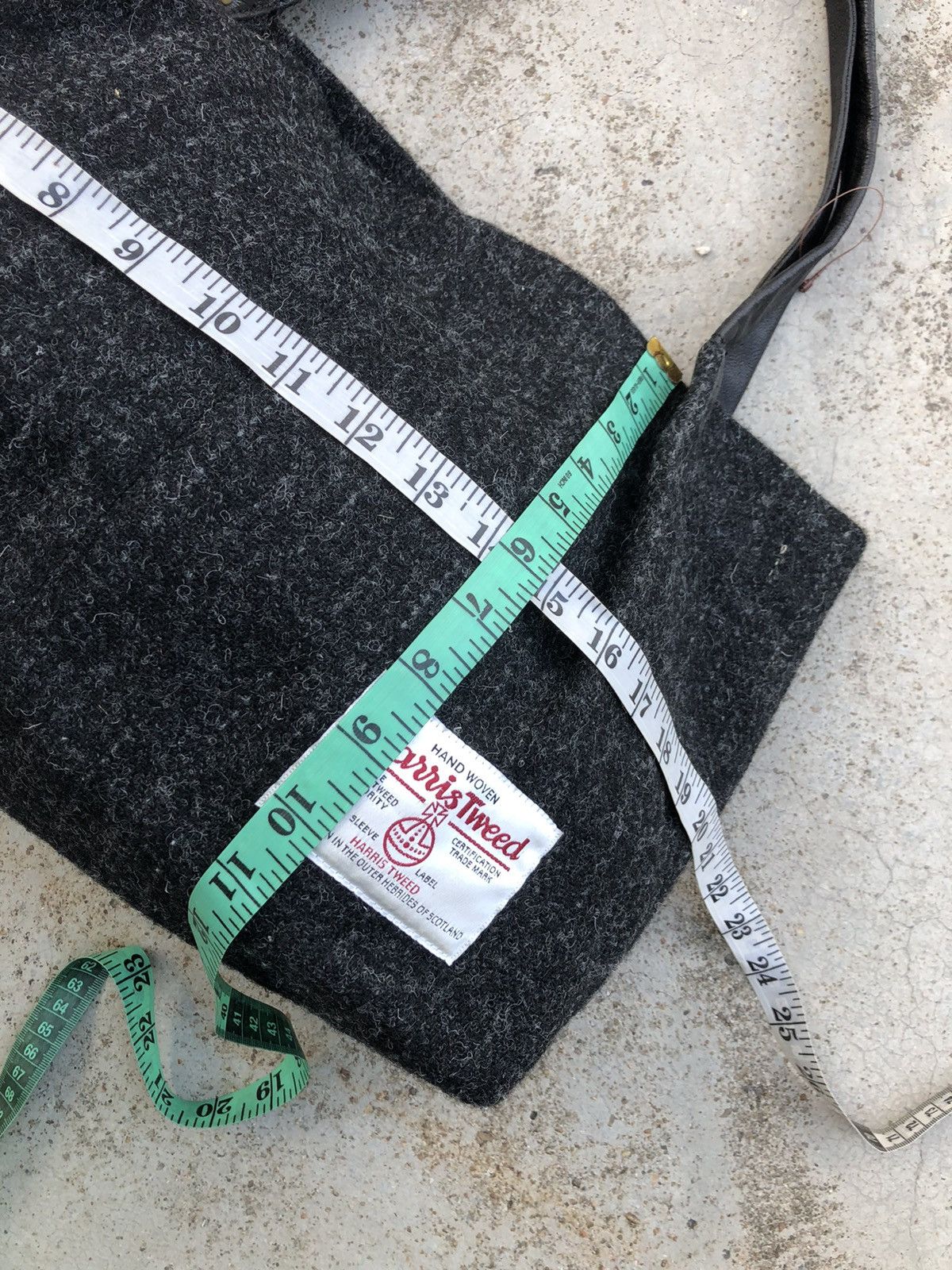 Ciaopanic × Harris Tweed WOOL HARRIS TWEED LEATHER HANDLE TOTEBAG Size ONE SIZE - 11 Thumbnail