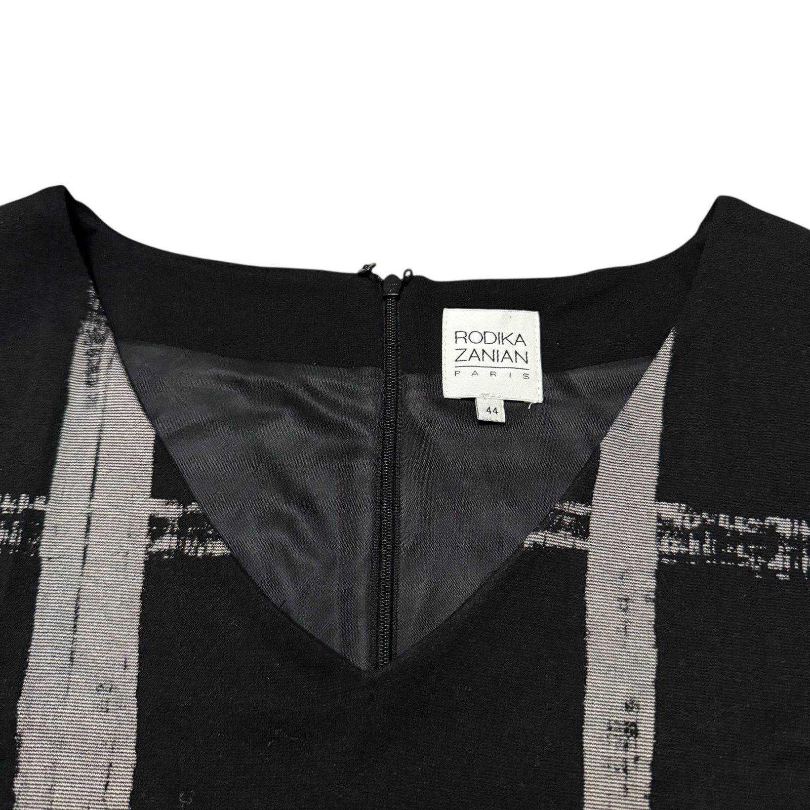 Other Rodika Zanian Long Sleeve Midi Dress Black Gray FR 44 US 12 Size XL / US 12-14 / IT 48-50 - 3 Thumbnail